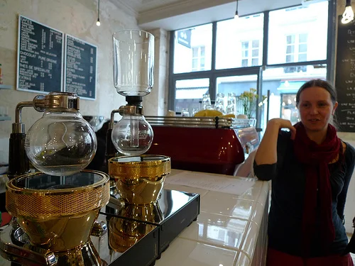 Siphon Coffee Gadgetry at Coutume. Photo by Meg Zimbeck. 