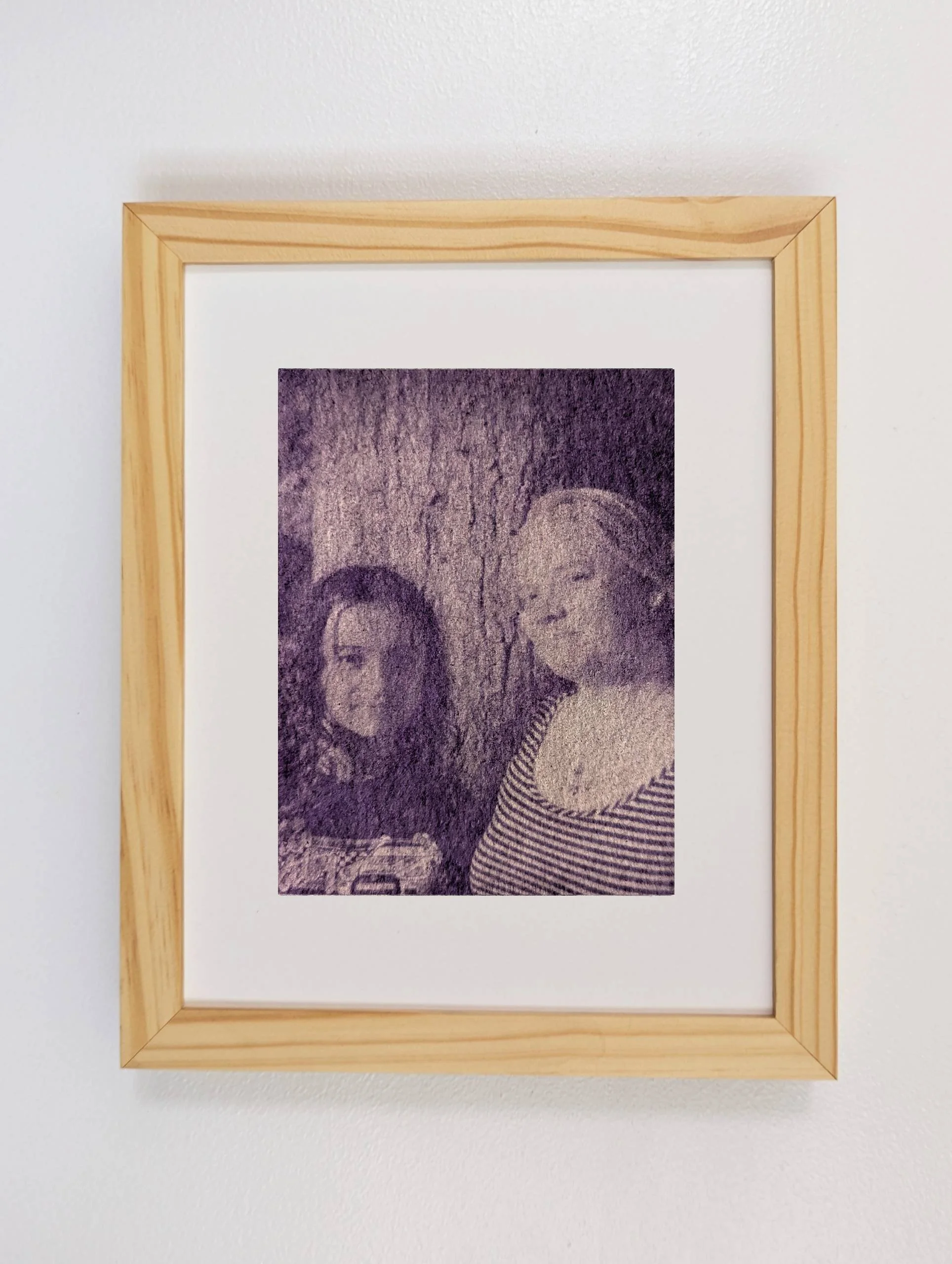 Melanie and Besama in cabbage