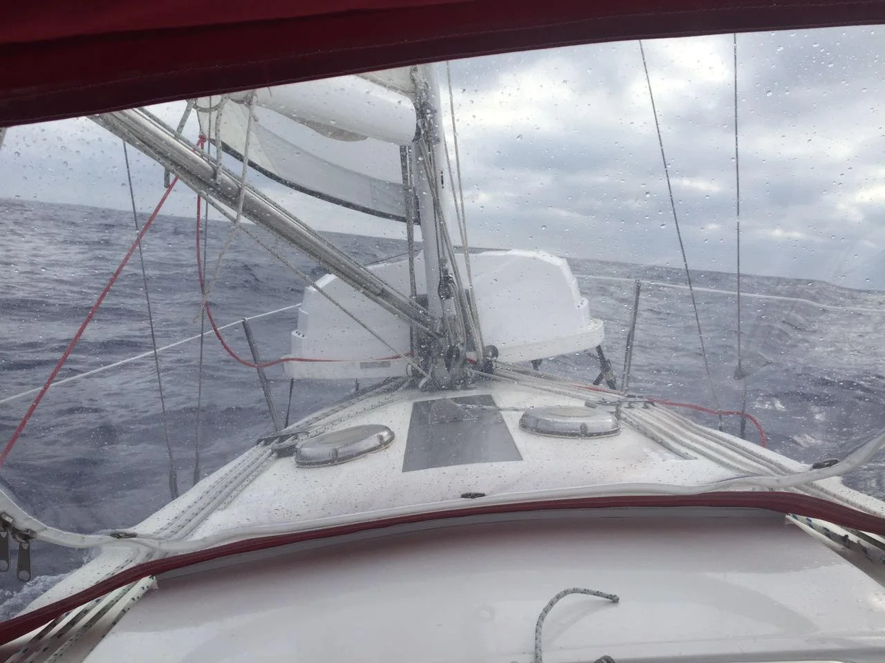 Dinghy secured & anxiously awaiting landfall!