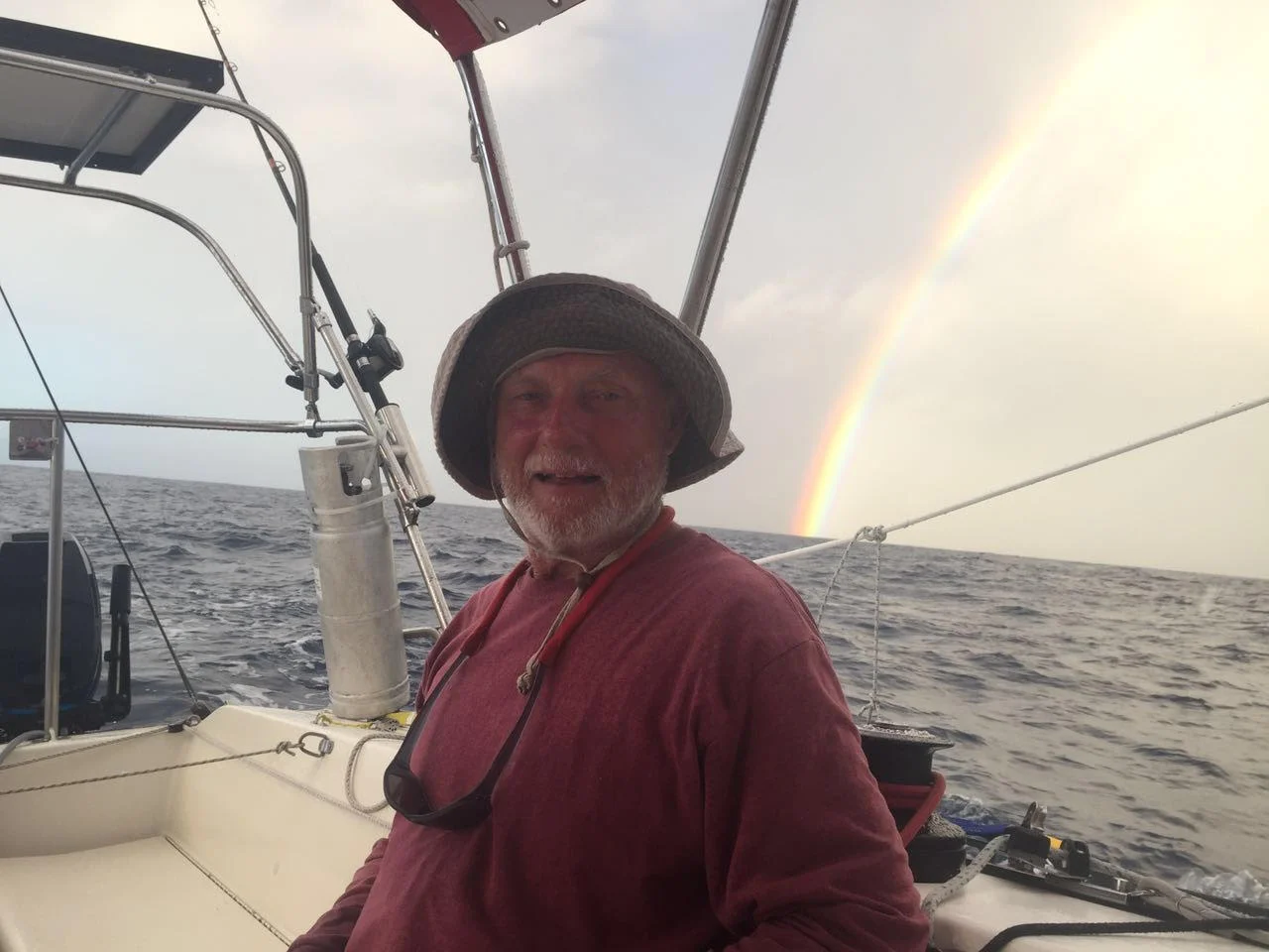When the rain stopped there were rainbows..