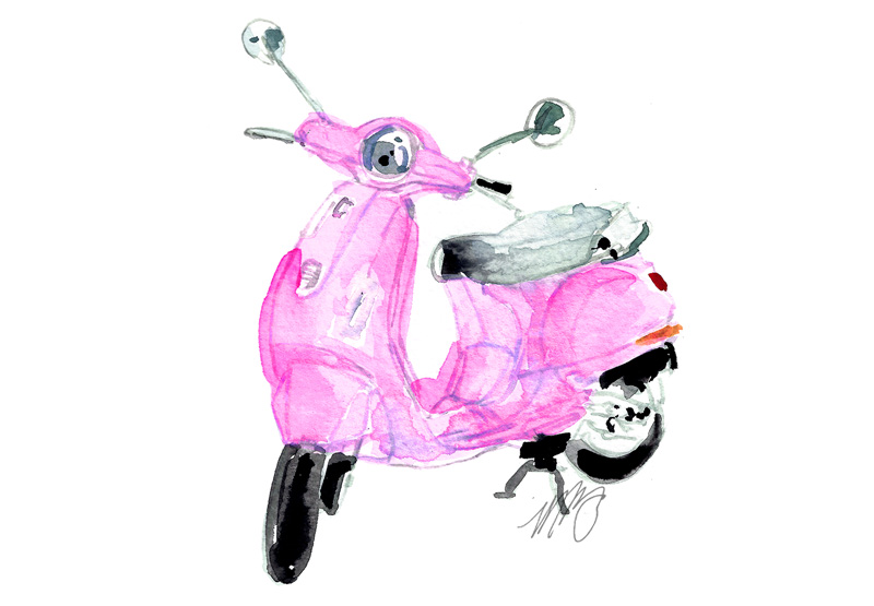 Pink Vespa