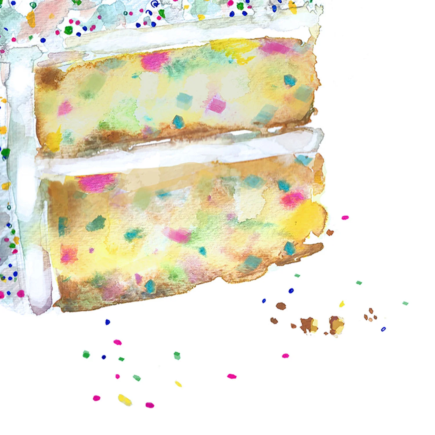 Funfetti Cake Print for Sale