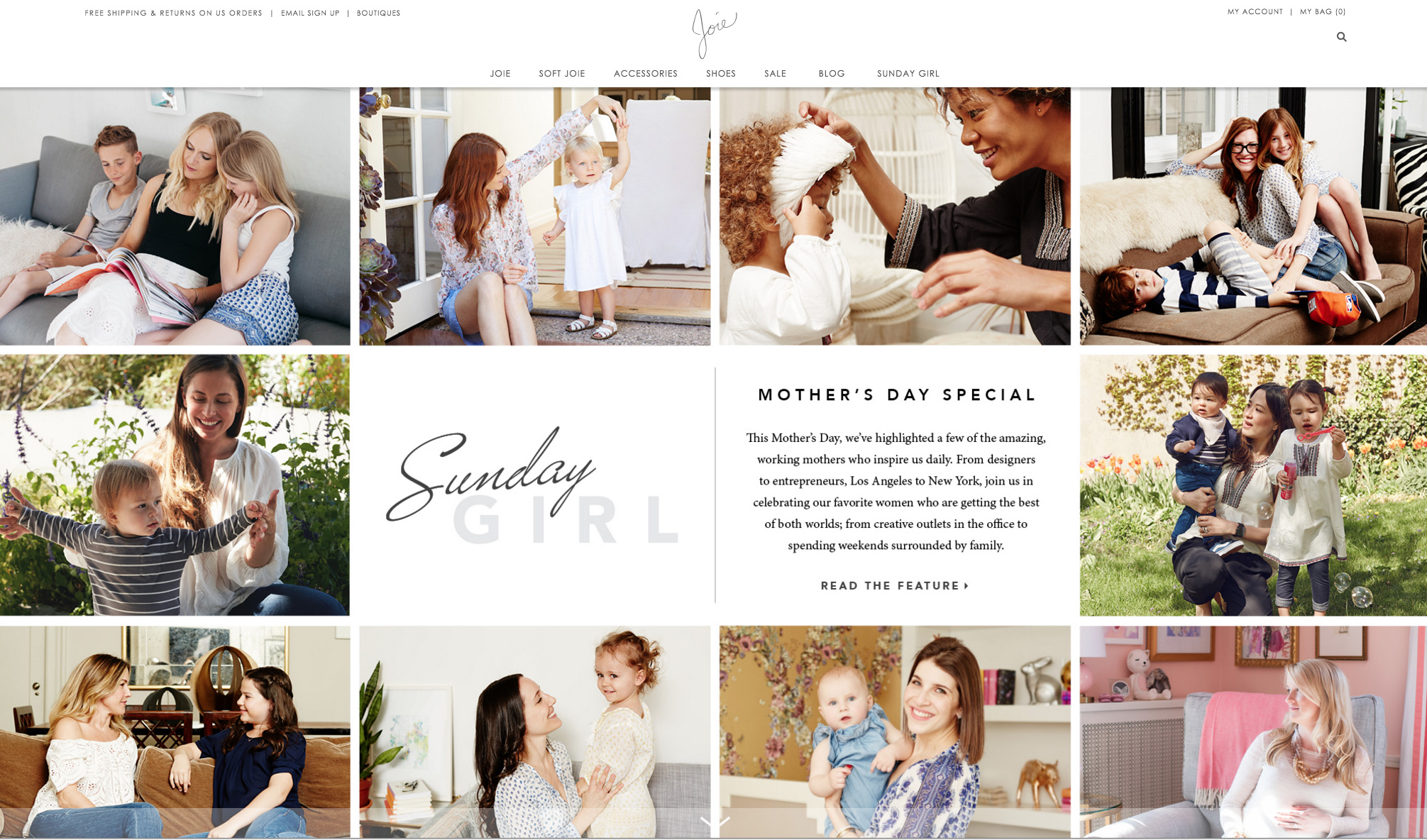 The Joie homepage featuring some really amazing mamas - I am left humbled and inspired. Once Baby N is born, I think I'll be channeling the spirit of these ladies who all make it look so easy!