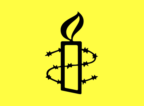 Amnesty International's yellow candle logo