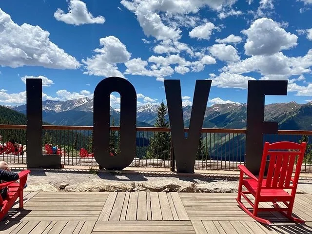 Love will save the world, especially from 11,212 ft 💜 Aspen Mountain (often called by its former name of Ajax among locals) is a ski area in the western United States, located in Pitkin County, Colorado, just outside and above the city of Aspen. It 