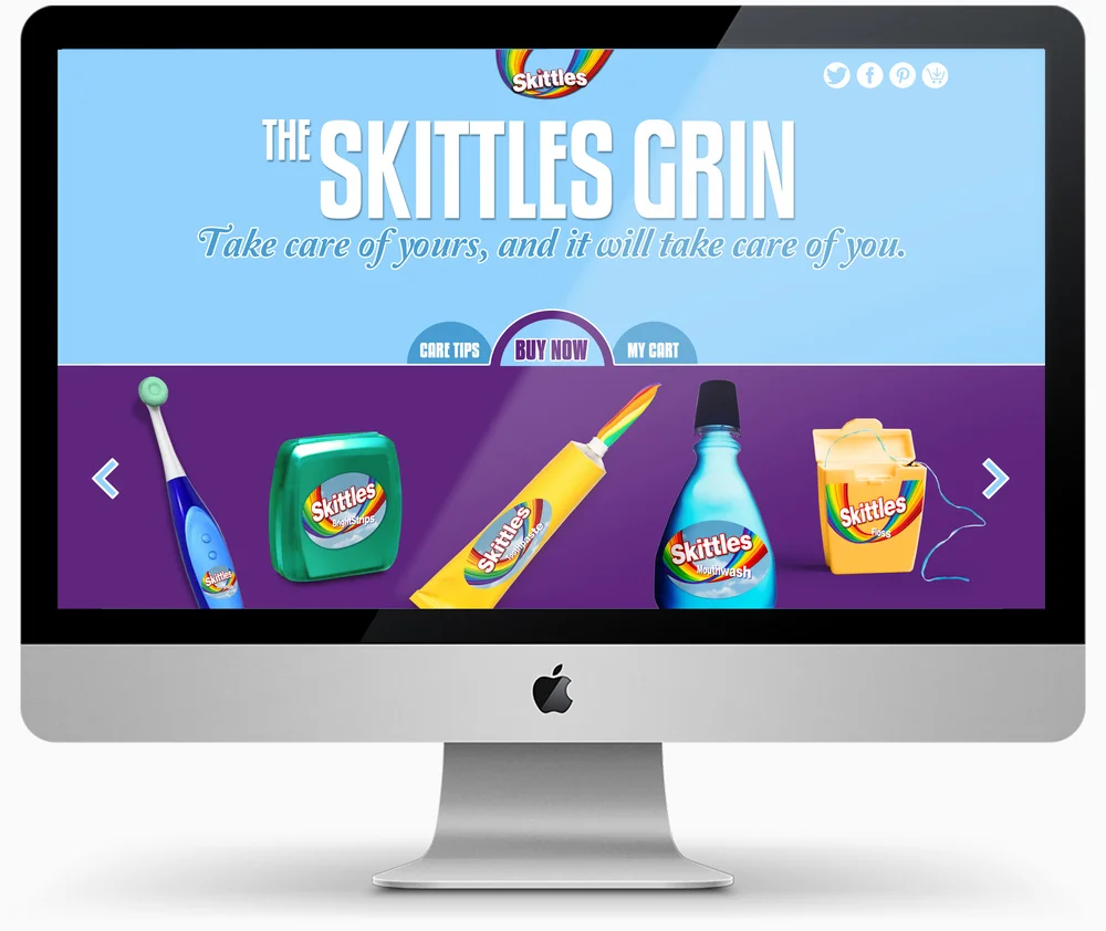   Do not neglect the Skittles grill. Did I mention how expensive they were? So we marketed a whole&nbsp;line of care products.        