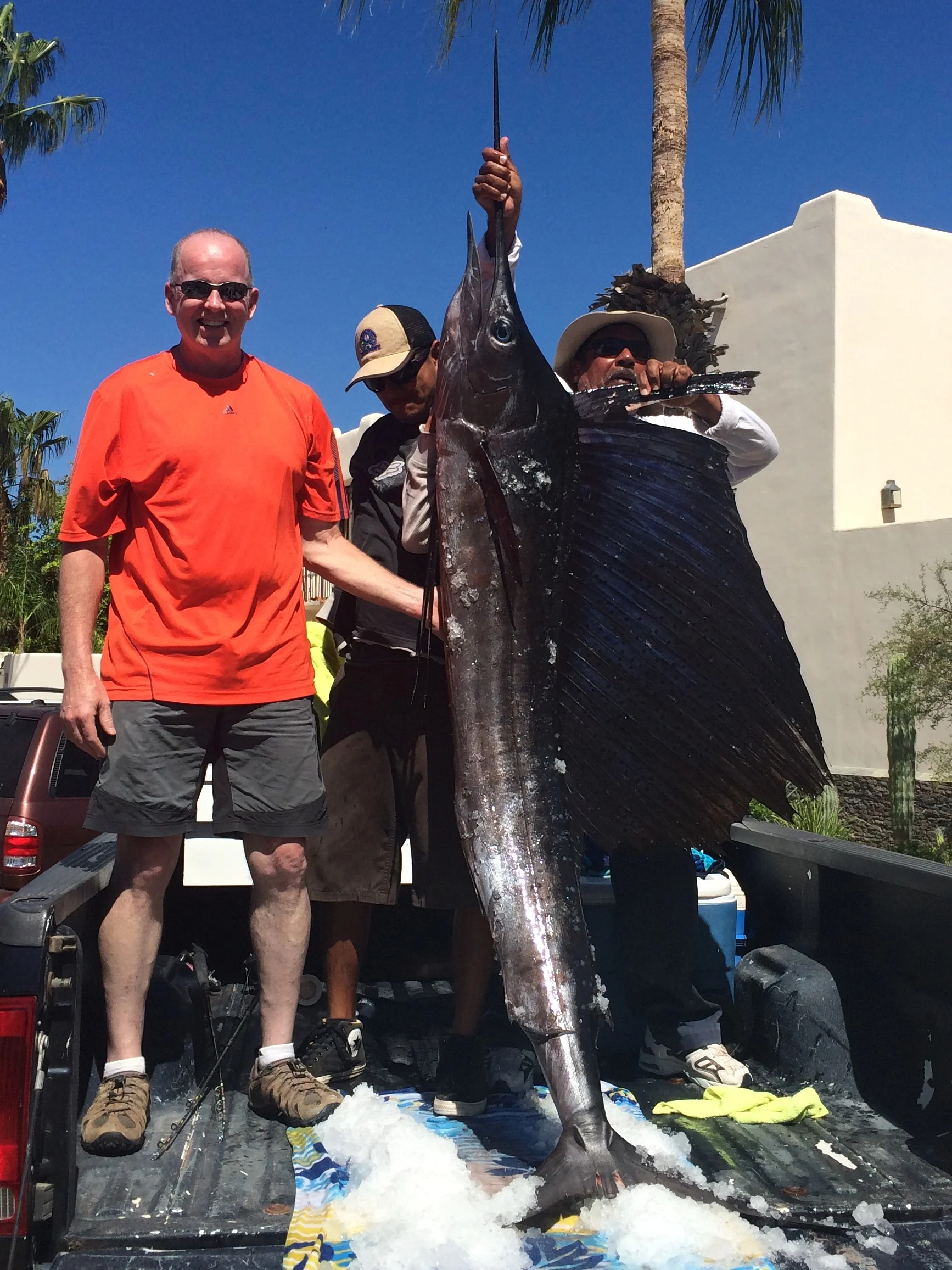 Loreto Retreats guest Chris Browne marked the end of the rainy season by catching an 8-foot sailfish the first week in October. 