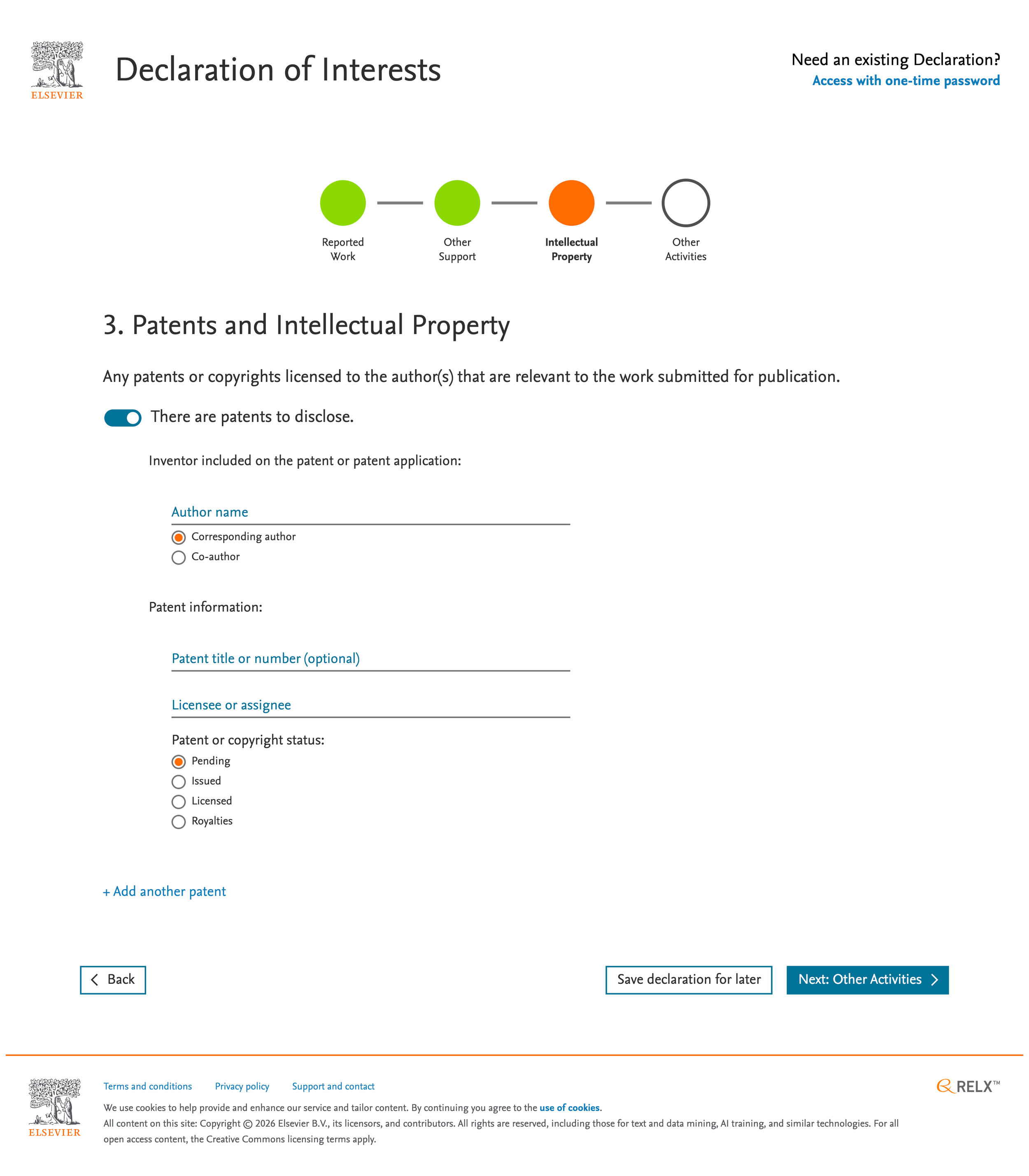patents and intellectual property