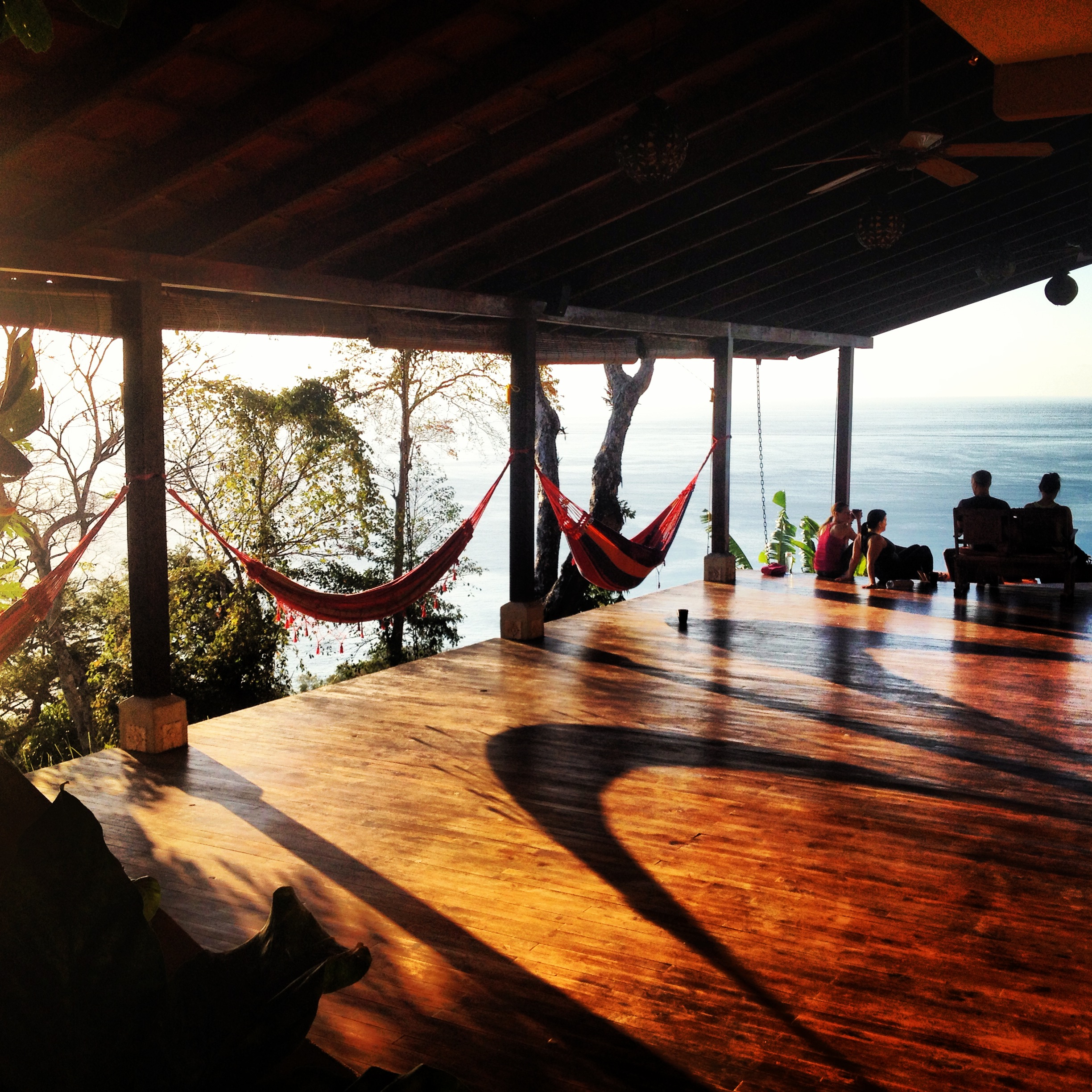  One of the two cliffside ocean view decks where yoga, fitness, and workshop classes will be held! 