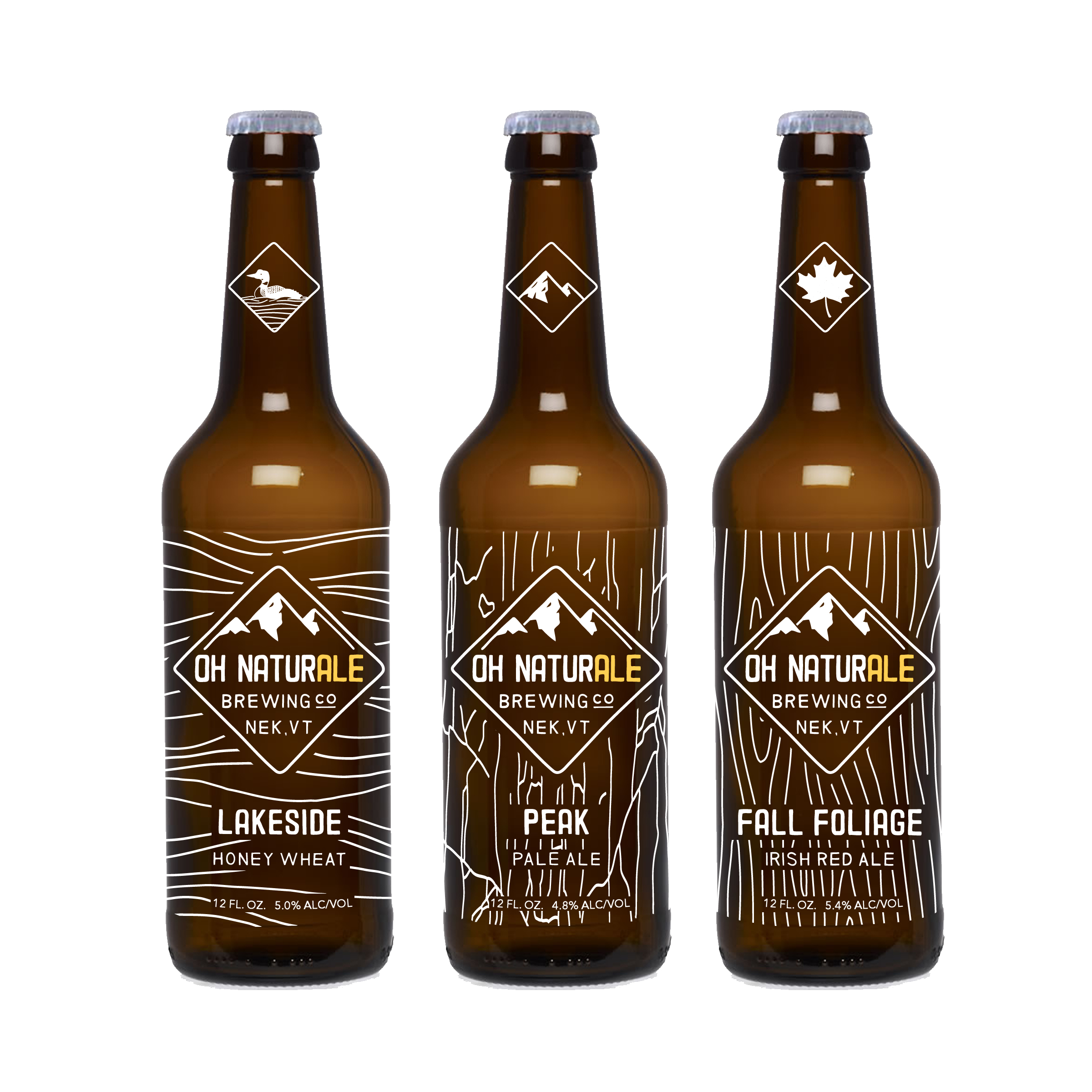 Oh Naturale Sample Bottle Designs
