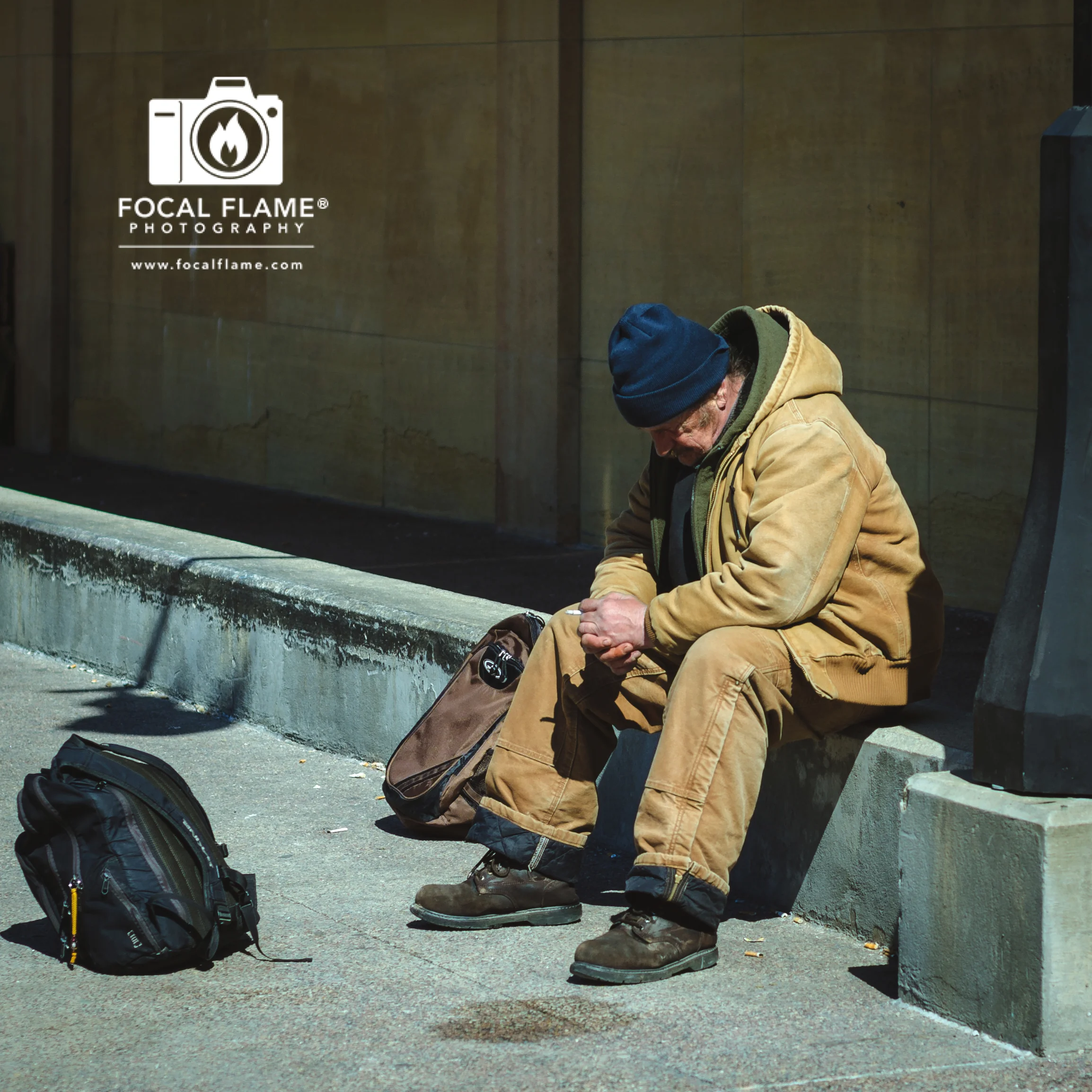 "Untitled I" by Austin Cope depicts the constant, unsettling, and frenetic motion of homelessness. 