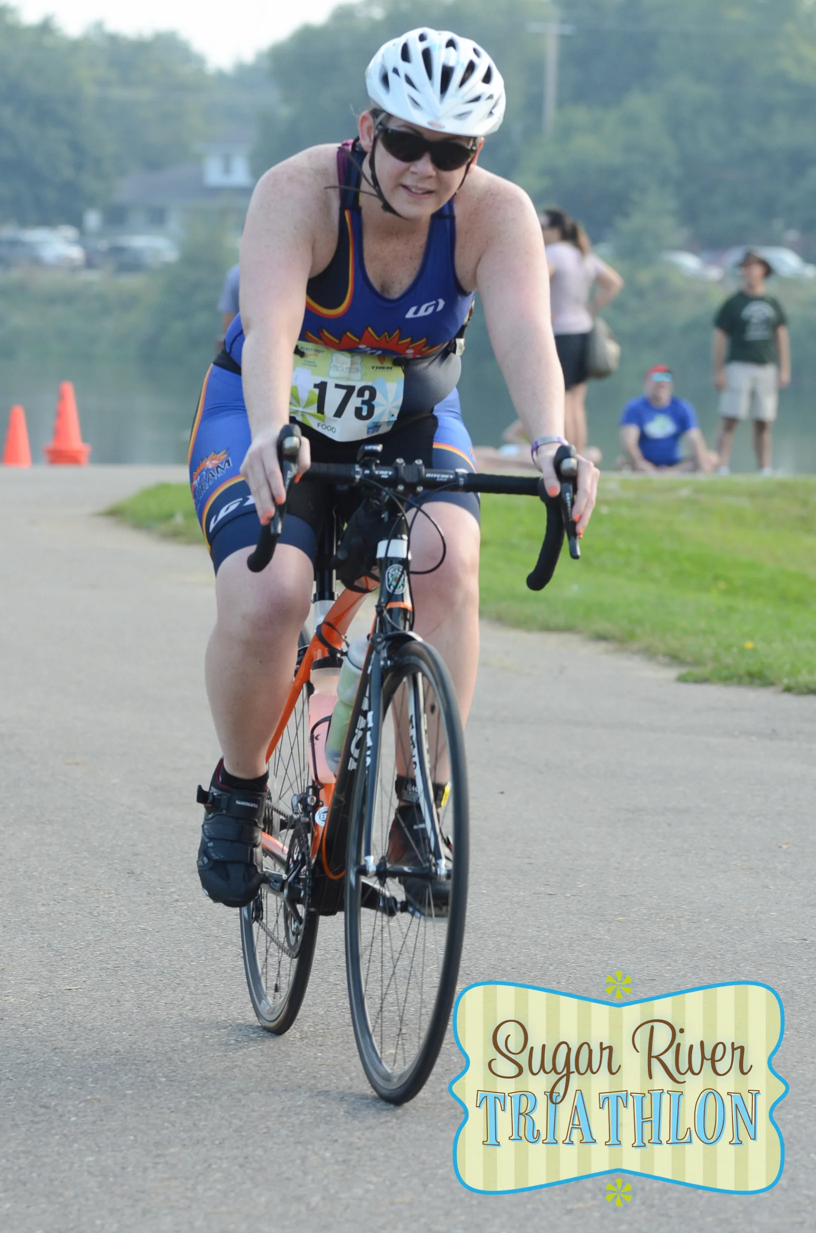 Bridget on the bike at the Sugar River Triathlon. (c) 2015 Focal Flame Photography | Photo credit: Mark Olson on behalf of Focal Flame Photography 