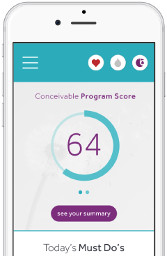 Your score helps you track your progress as your fertility improves over time
