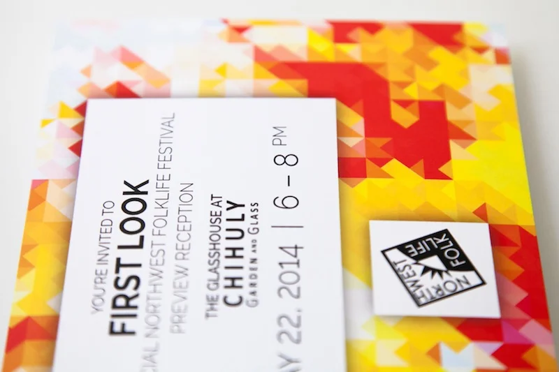 A postcard for the 2014 Folklife Festival in Seattle, WA