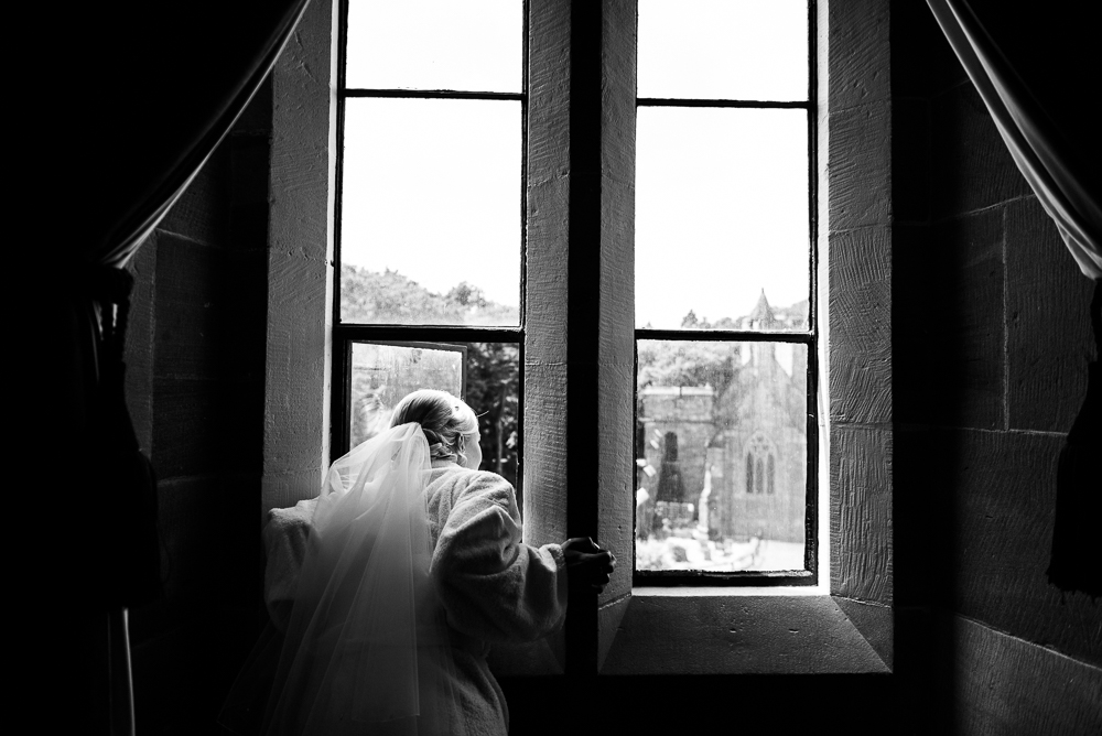 Castle Wedding at Peckforton Castle, Cheshire Owl Falconry Ian Stuart Bride Bandeoke - Jenny Harper Photography-21.jpg