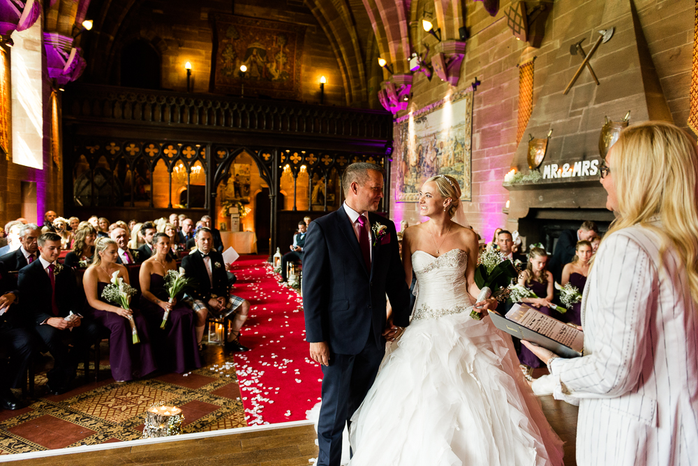 Castle Wedding at Peckforton Castle, Cheshire Owl Falconry Ian Stuart Bride Bandeoke - Jenny Harper Photography-36.jpg