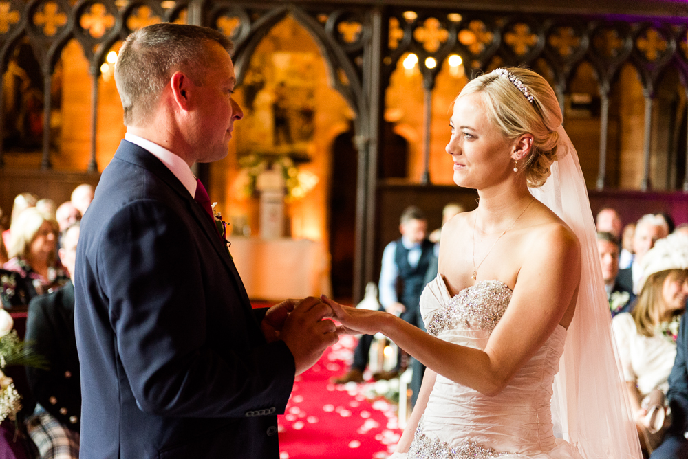 Castle Wedding at Peckforton Castle, Cheshire Owl Falconry Ian Stuart Bride Bandeoke - Jenny Harper Photography-44.jpg