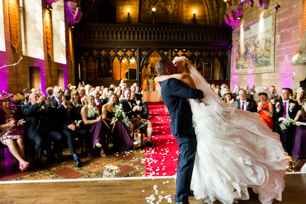 Castle Wedding at Peckforton Castle, Cheshire Owl Falconry Ian Stuart Bride Bandeoke - Jenny Harper Photography-46.jpg