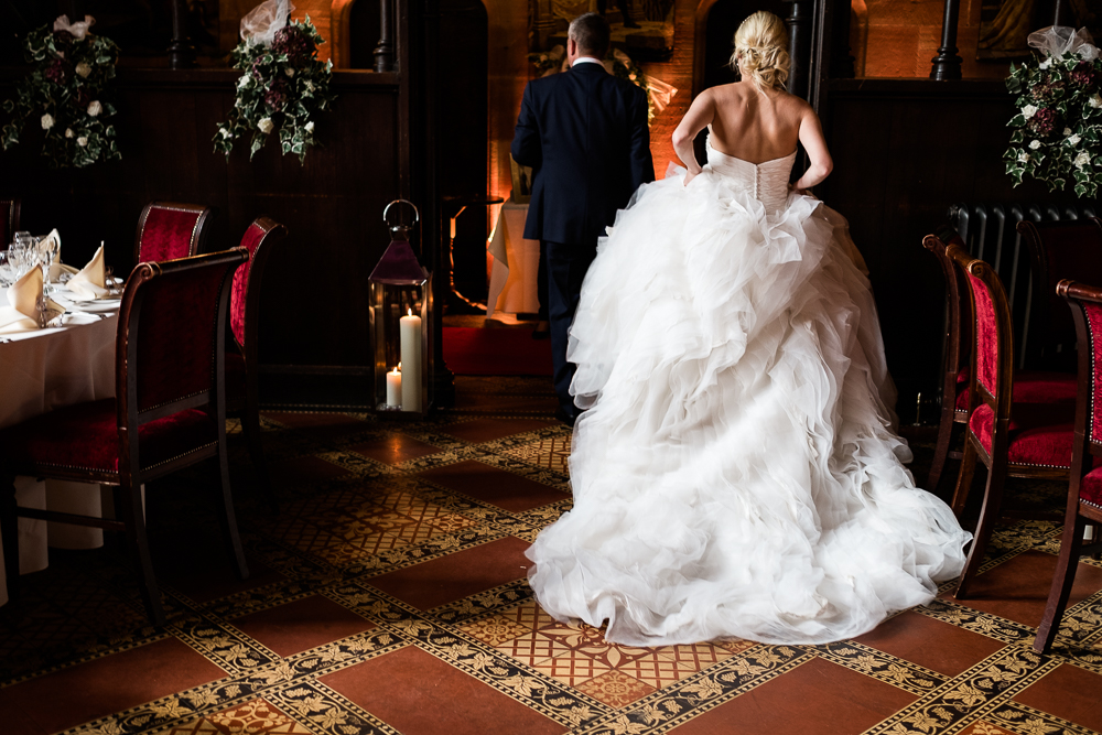 Castle Wedding at Peckforton Castle, Cheshire Owl Falconry Ian Stuart Bride Bandeoke - Jenny Harper Photography-70.jpg