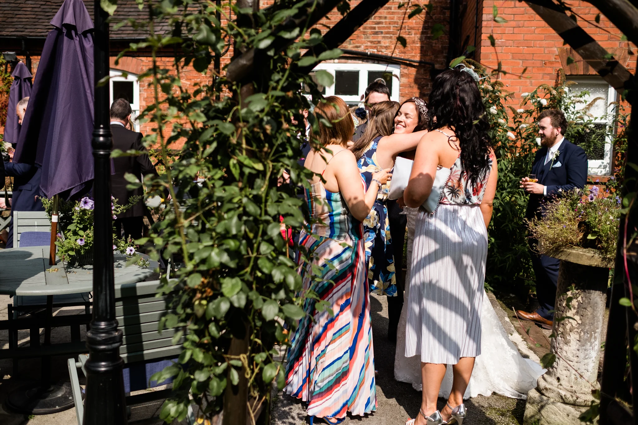 Relaxed Summer Wedding at The Manor, Cheadle Guitarist Musicians Vinyl-27.jpg