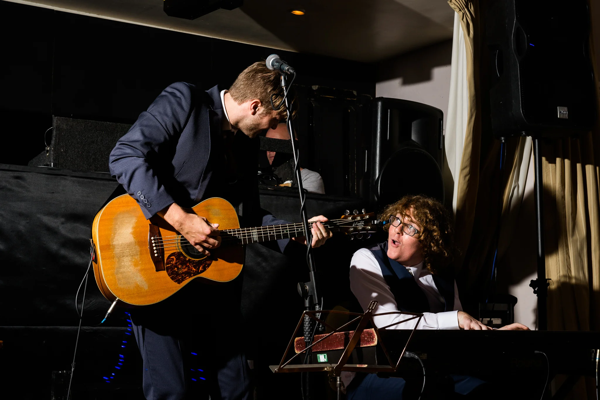 Relaxed Summer Wedding at The Manor, Cheadle Guitarist Musicians Vinyl-55.jpg
