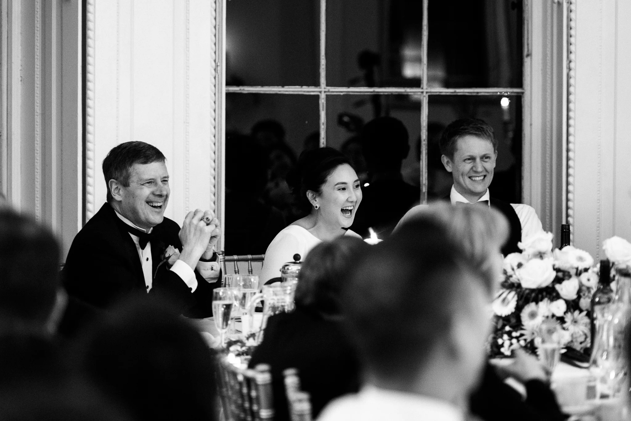 English Winter Wedding Photography at Somerford Hall, Staffordshire Red Bus Double Decker Kilts Bagpiper-61.jpg