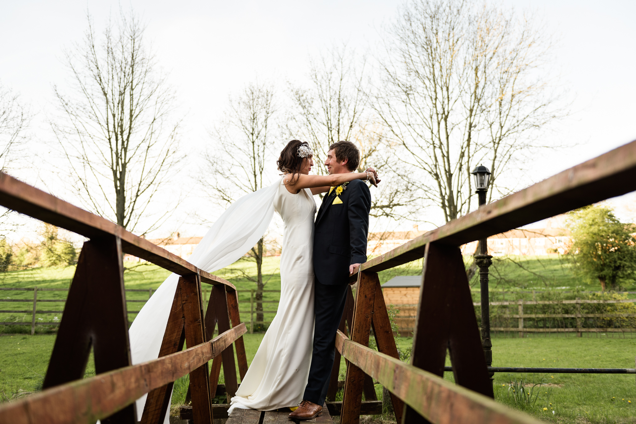 Stylish Sunny Spring Wedding at The Mill, Stone, Staffordshire Yellow Daffodills - Jenny Harper-60.jpg