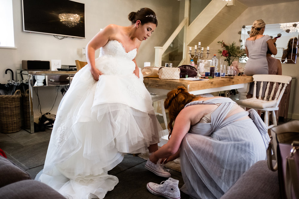 Summer Staffordshire Same Sex Wedding at The Ashes Barns, Endon Brides Mrs and Mrs - Jenny Harper-15.jpg