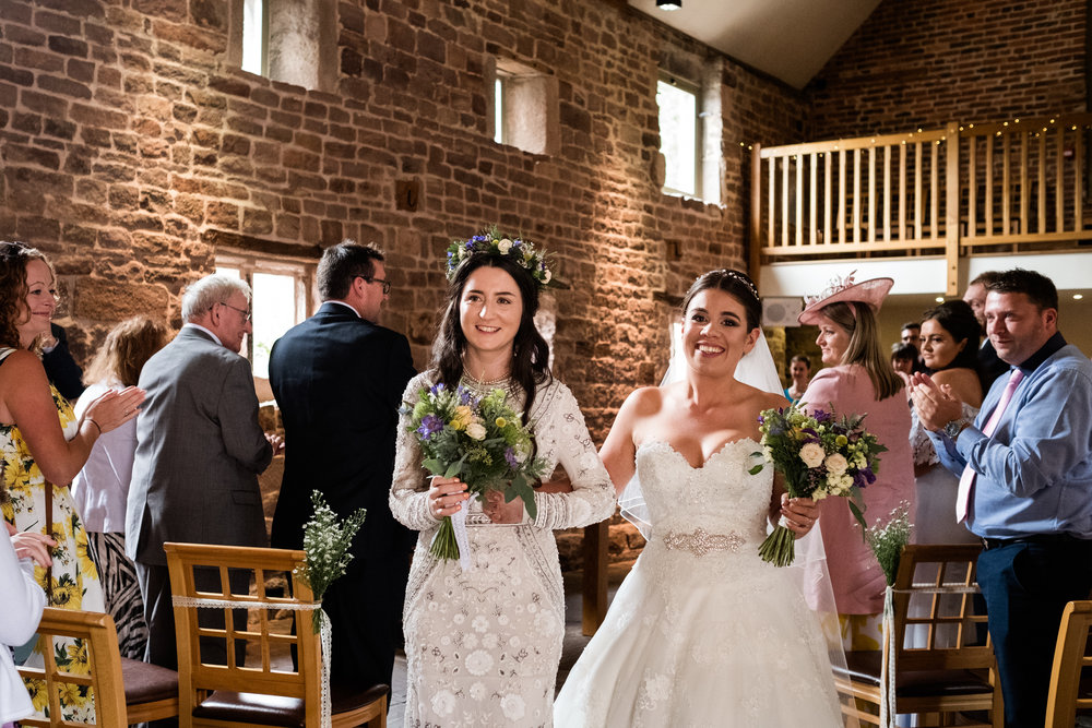 Summer Staffordshire Same Sex Wedding at The Ashes Barns, Endon Brides Mrs and Mrs - Jenny Harper-35.jpg