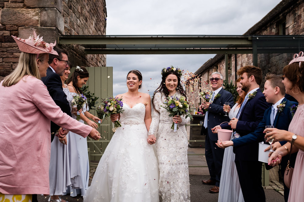 Summer Staffordshire Same Sex Wedding at The Ashes Barns, Endon Brides Mrs and Mrs - Jenny Harper-38.jpg