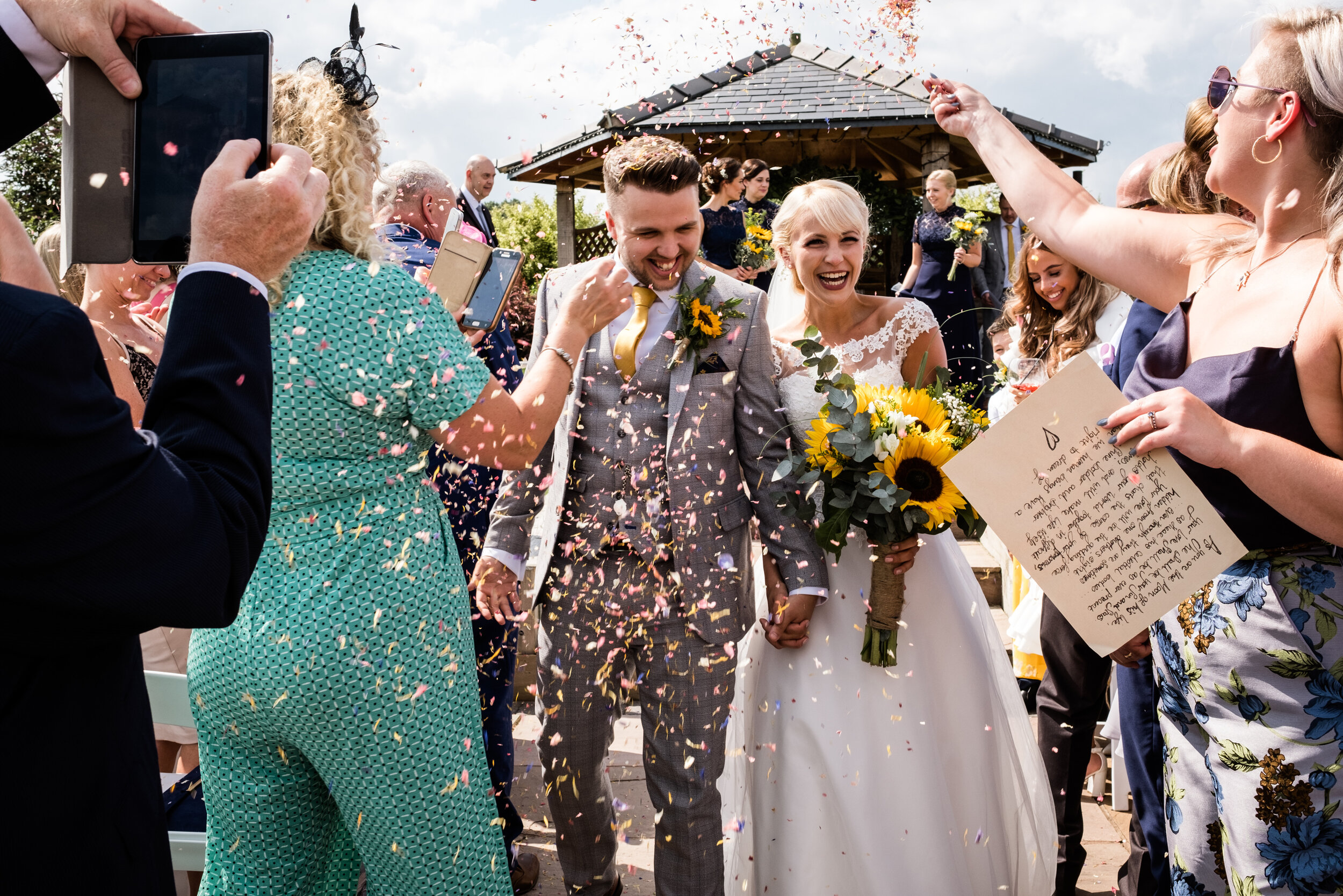 Summer Outdoor Documentary Wedding Photography at Aston Marina, Stone, Staffordshire Sunflower Singing Sunny-43.jpg