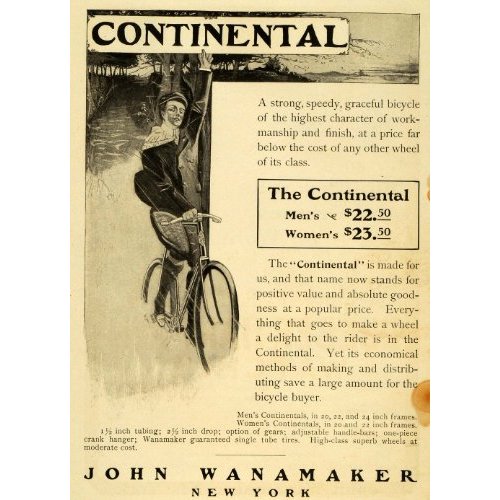 Another Wanamaker ad from the 1890s, this one focused on price, quality, and selection.