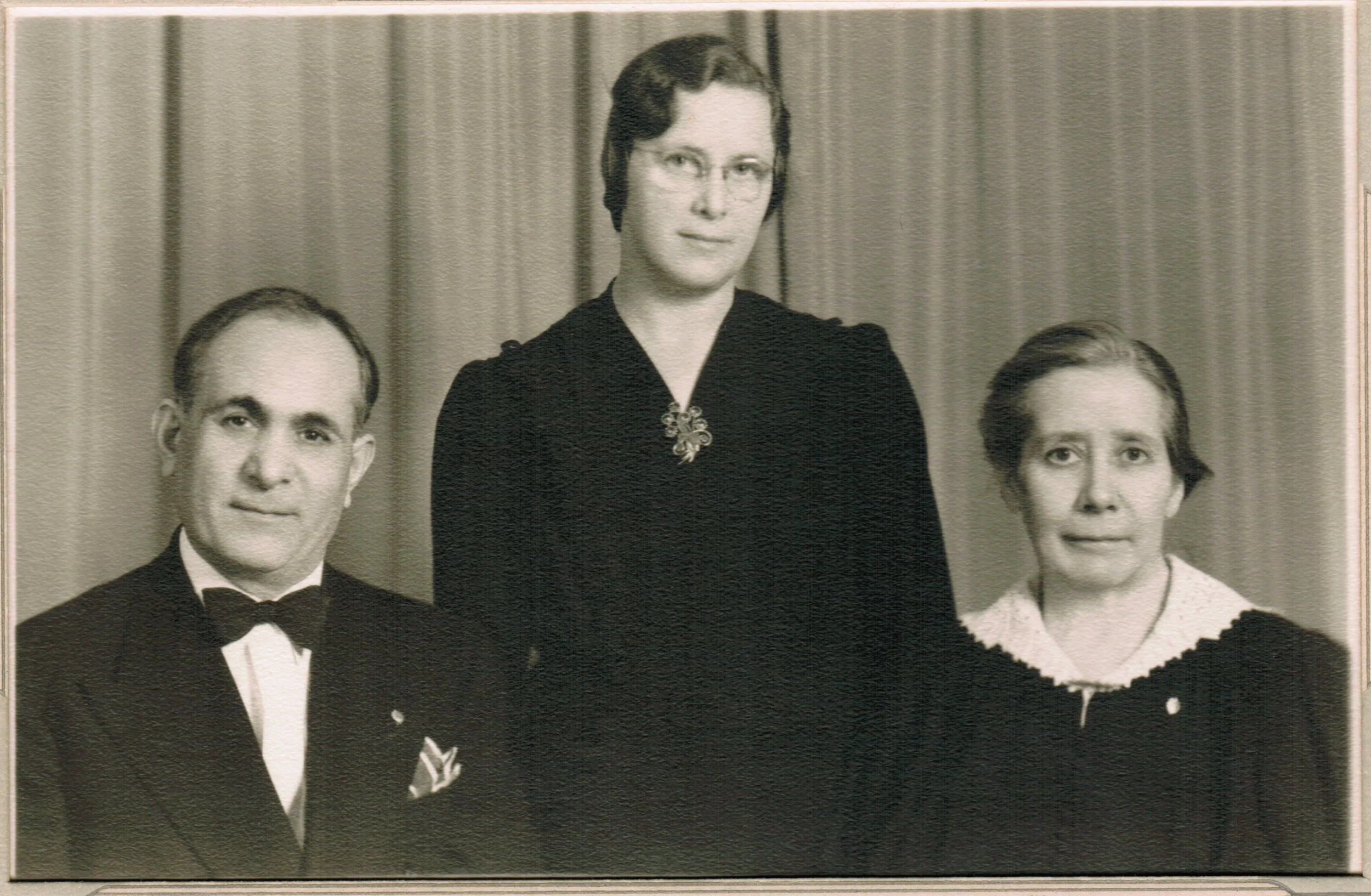 Pastor and Sister David with housekeeper Elvera Strand