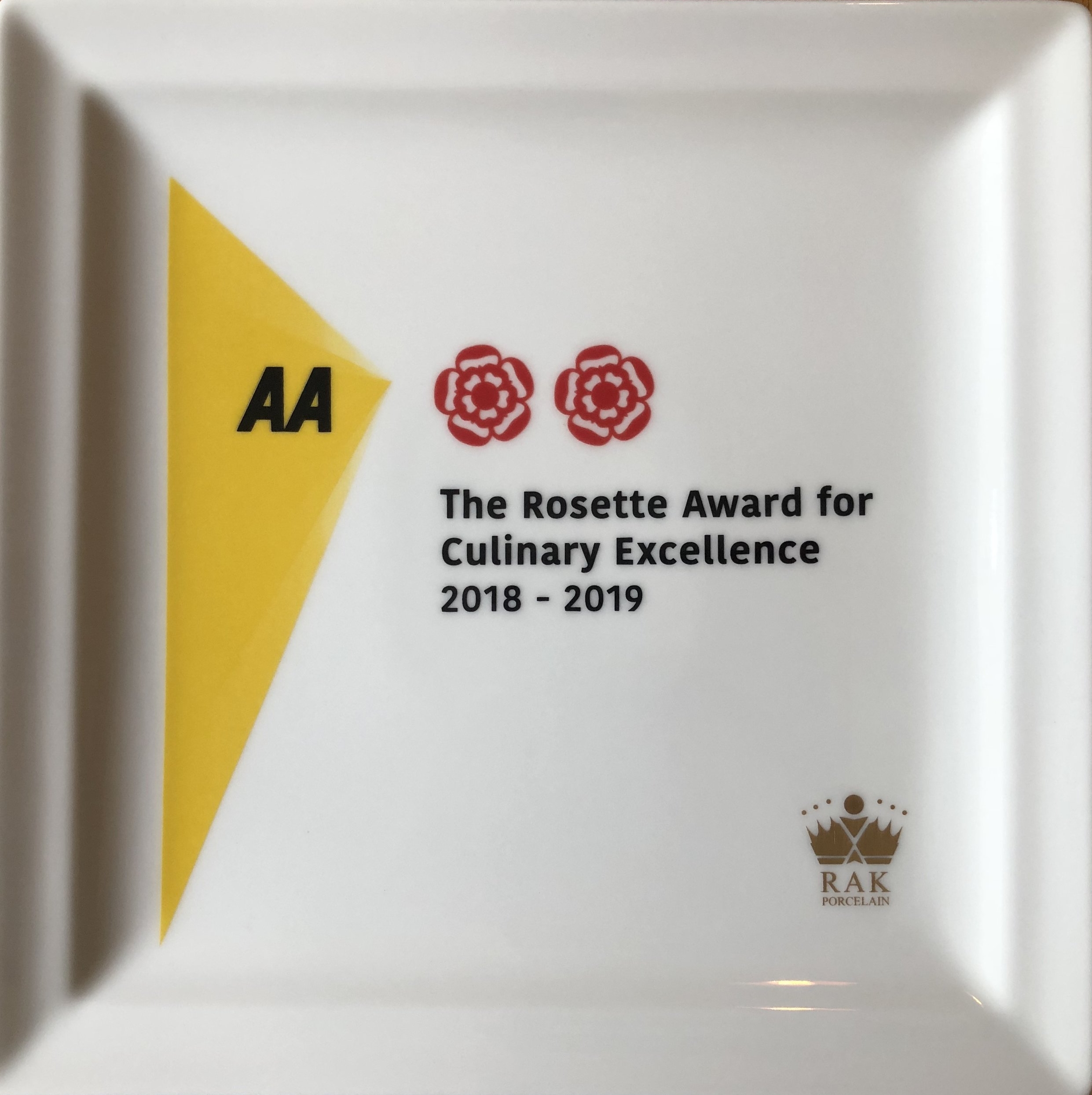 This is the third 2 AA rosette plate that Chef Harry Bullock has won and he is only 21 years old.