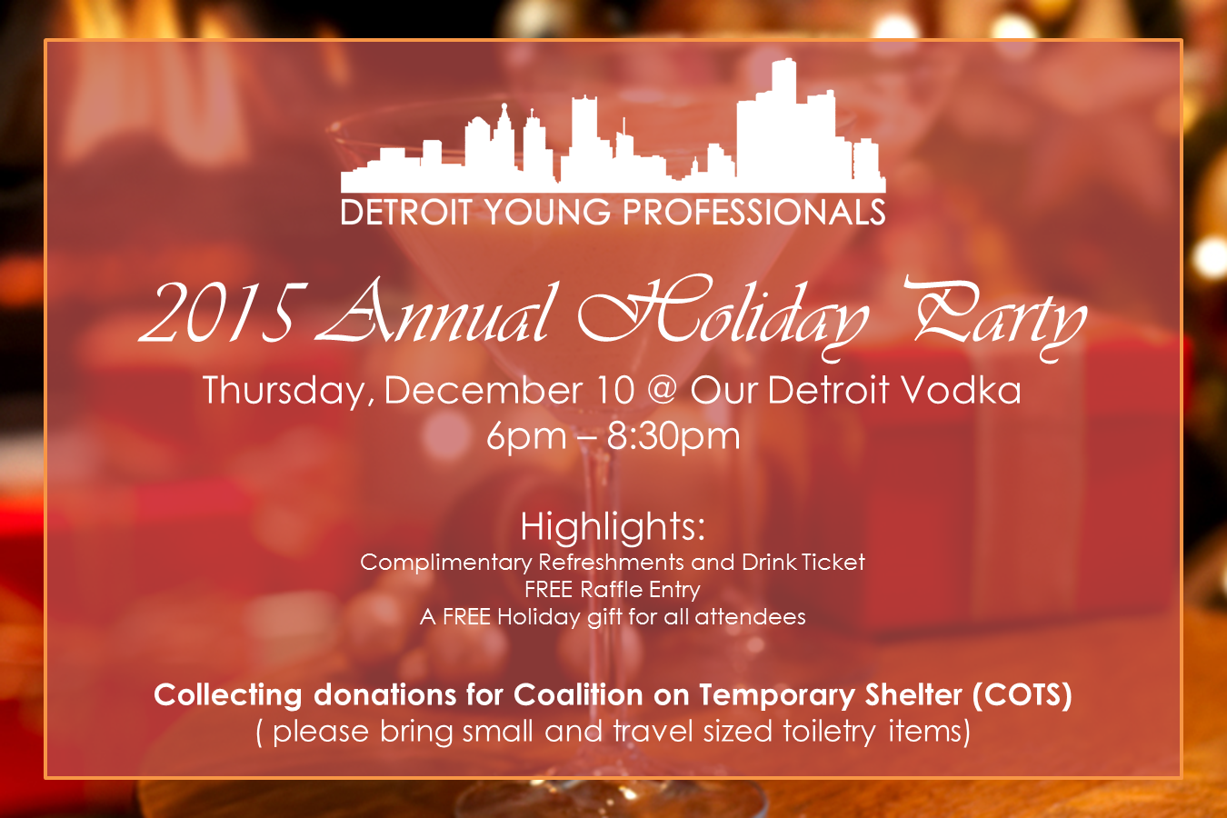Annual Holiday Party @ Our Detroit Vodka