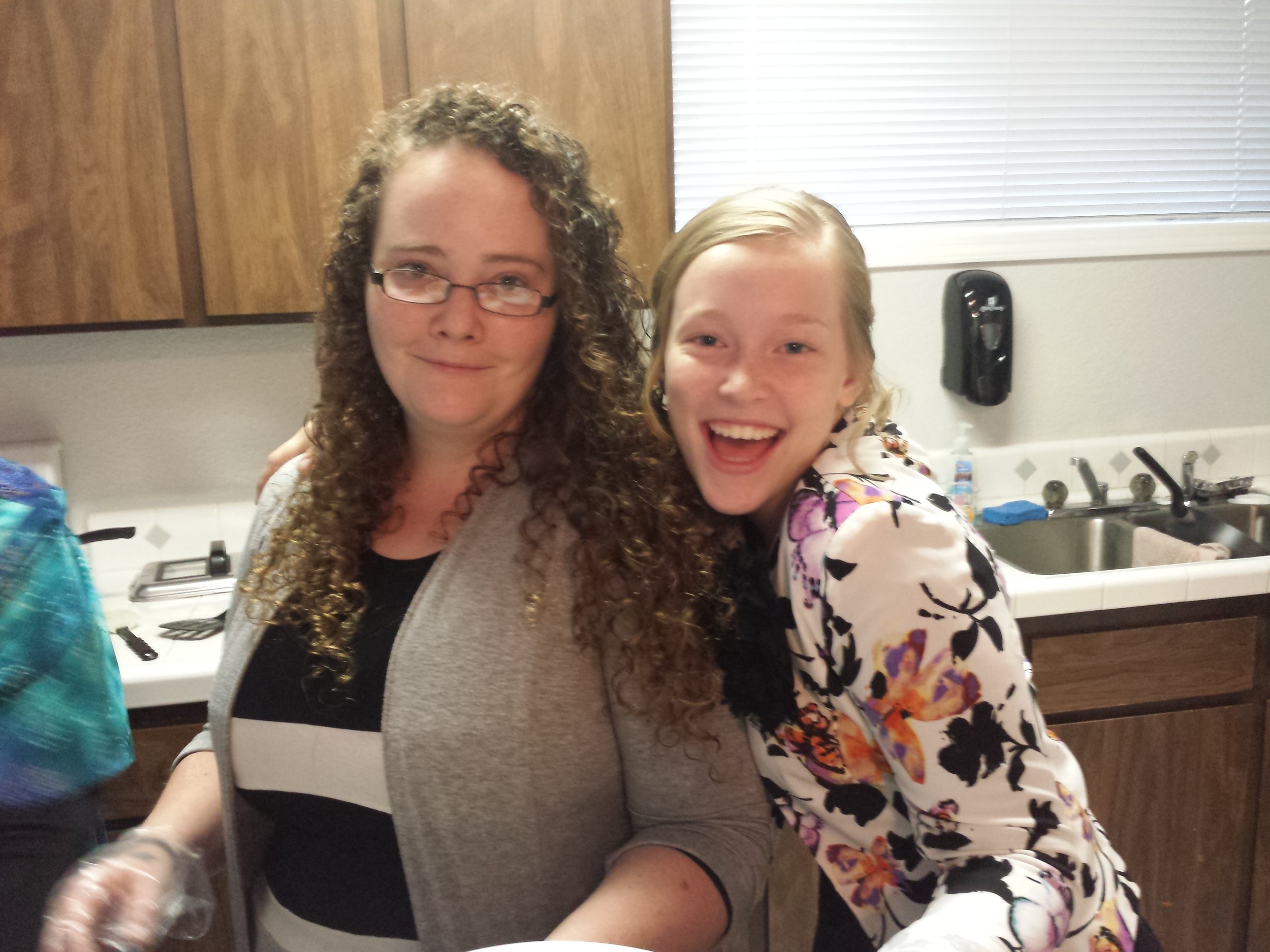 Sis. Aimee and Sis. Chloe having fun!