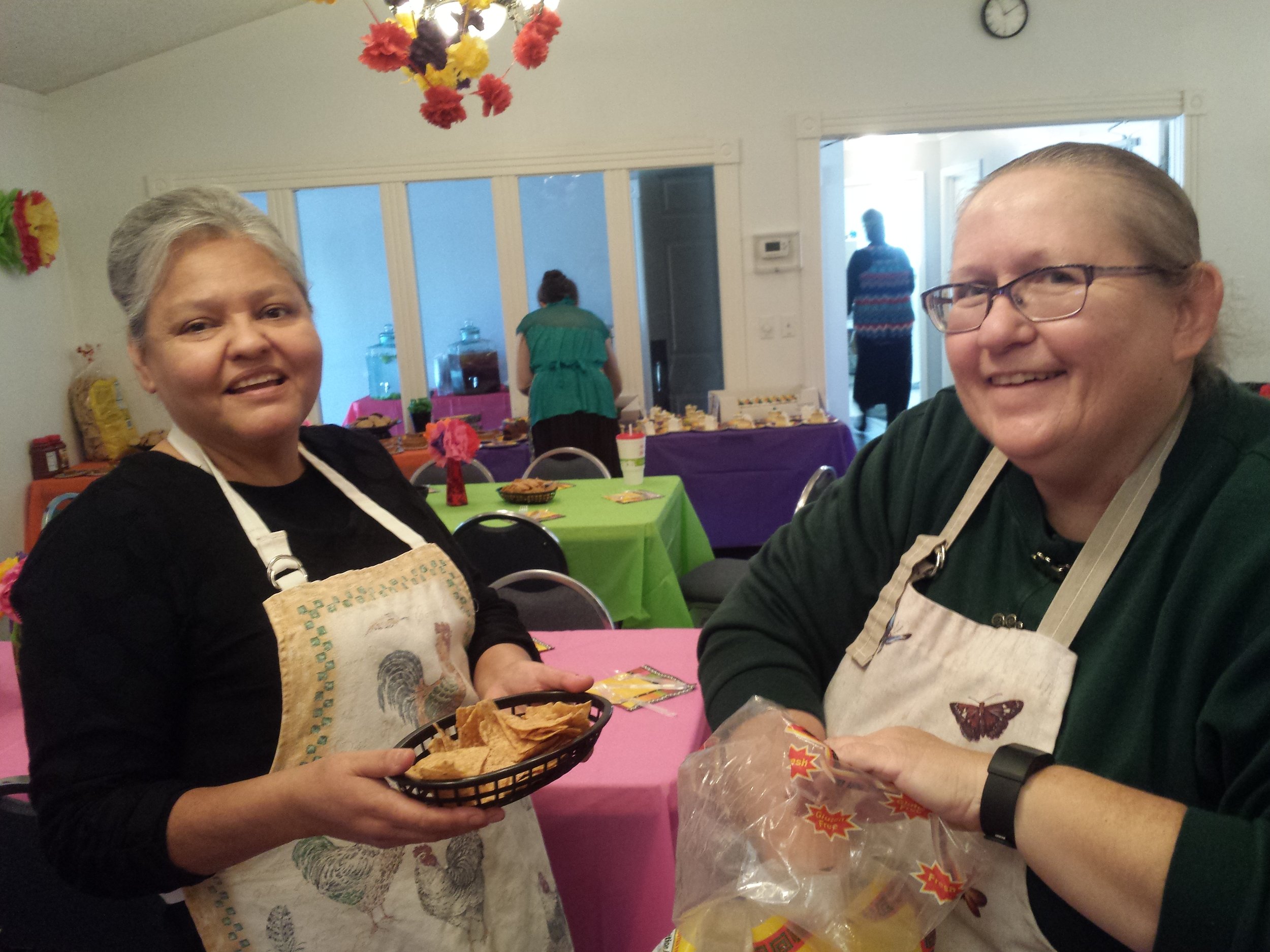 Setting the Table - Sis. Nevarez and Sis. Debbie Ann