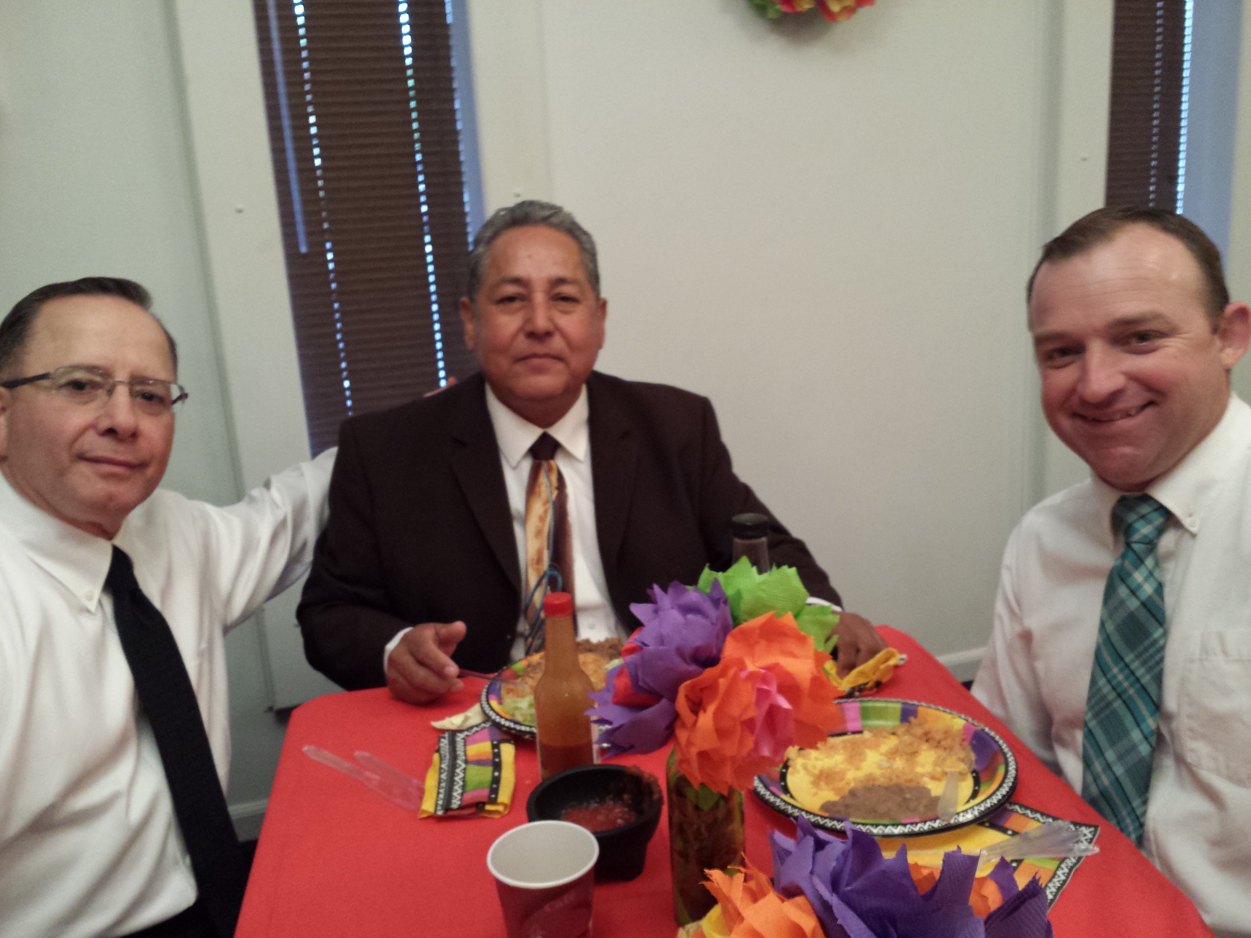 Bro. Garcia, Bro. Nevarez, and Bro. Middleton