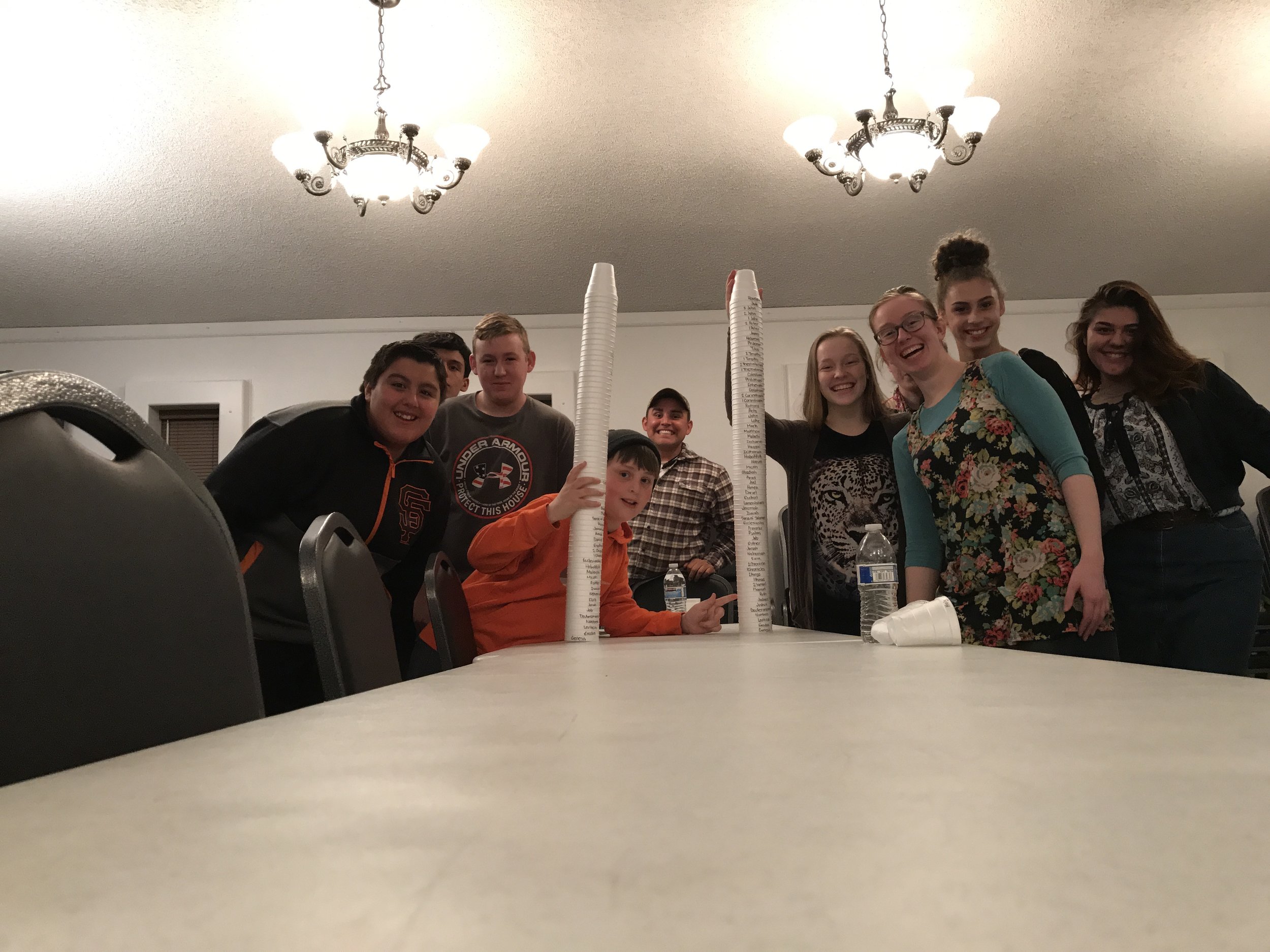 The Senior Youth Team. What a great group of young people.