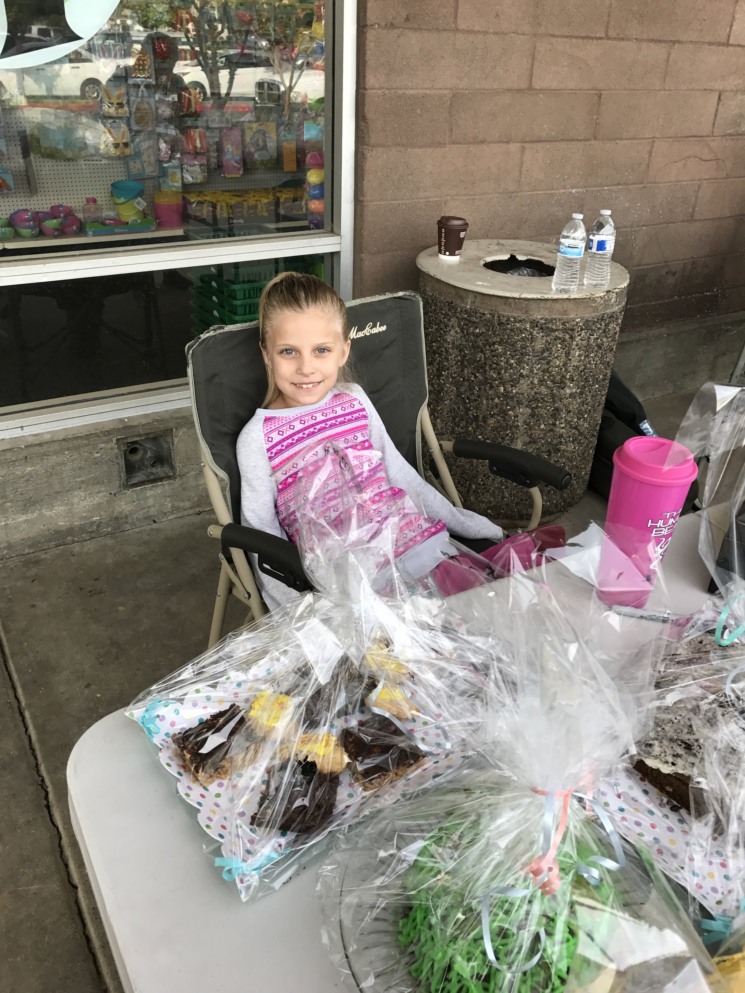 Miss Mandy at our bake sale