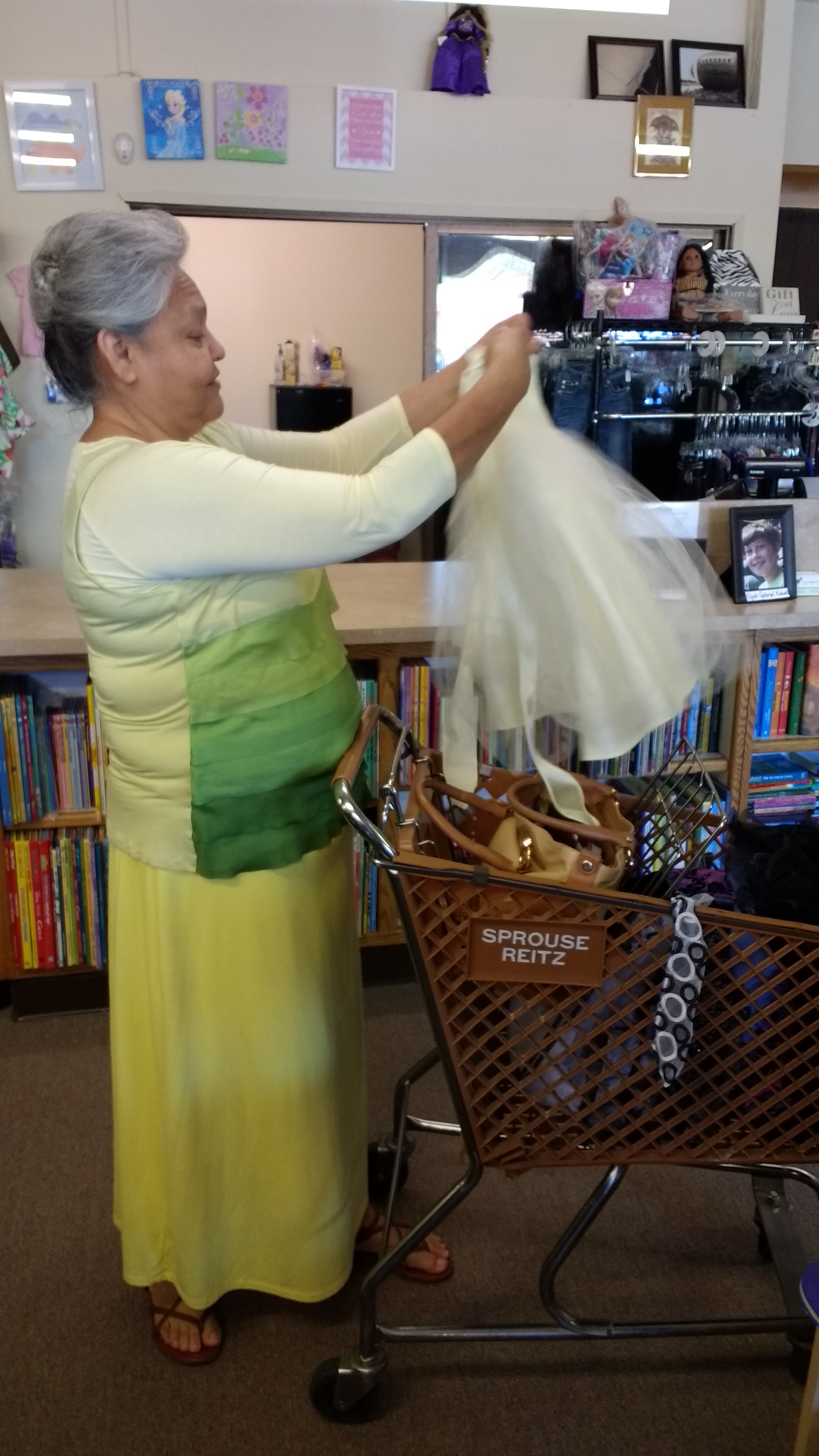 Sis. Nevarez at "That Baby Store"