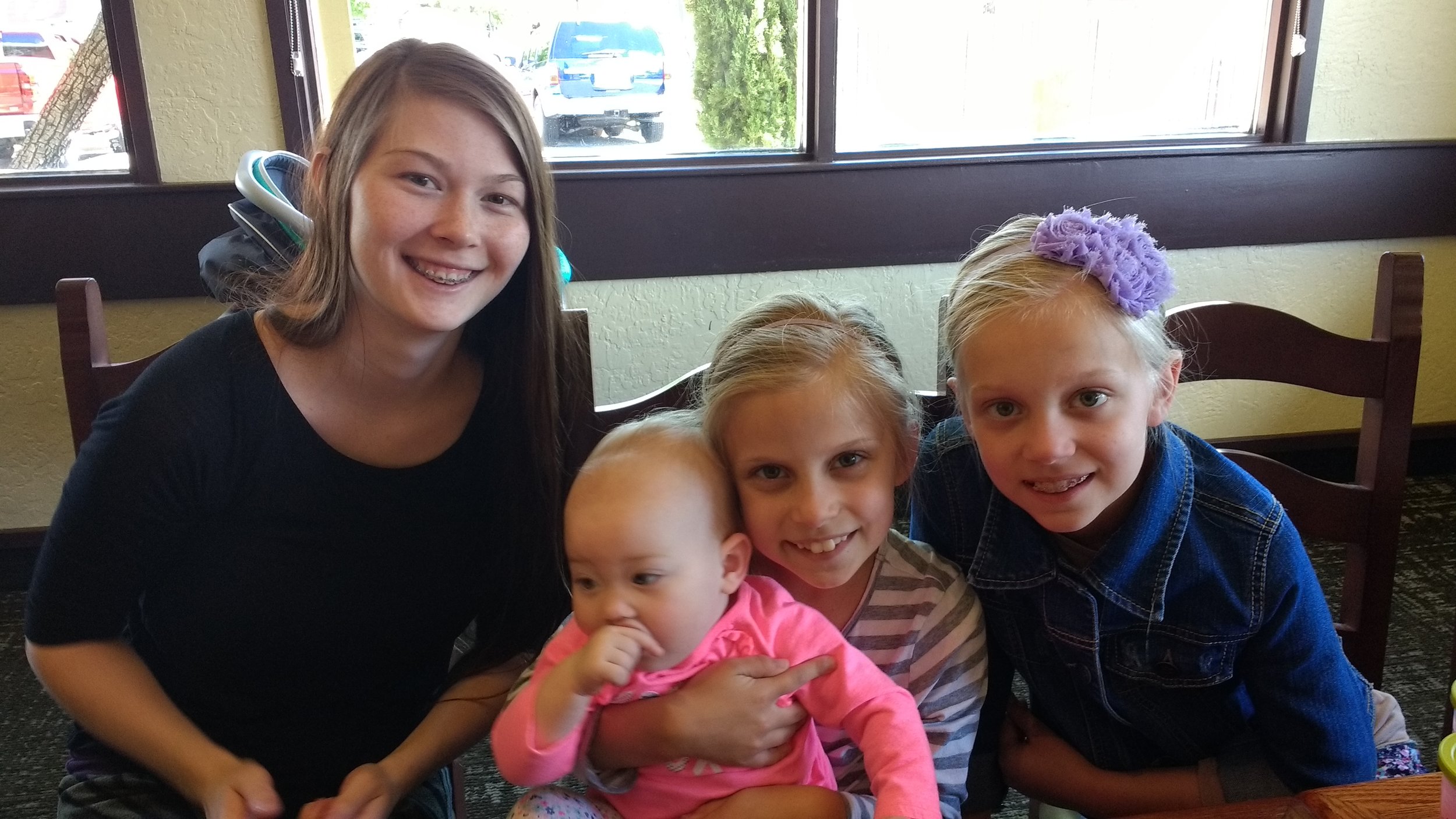Sis. Megun, Eliyah, Mandy and Emily