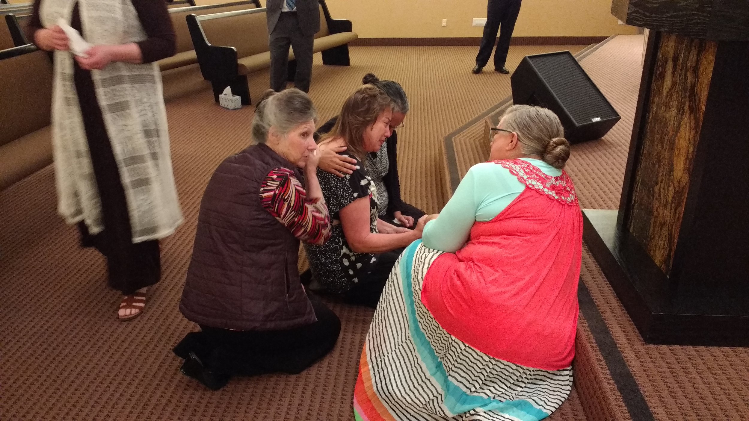 Feeling the sweet presence of the Holy Ghost