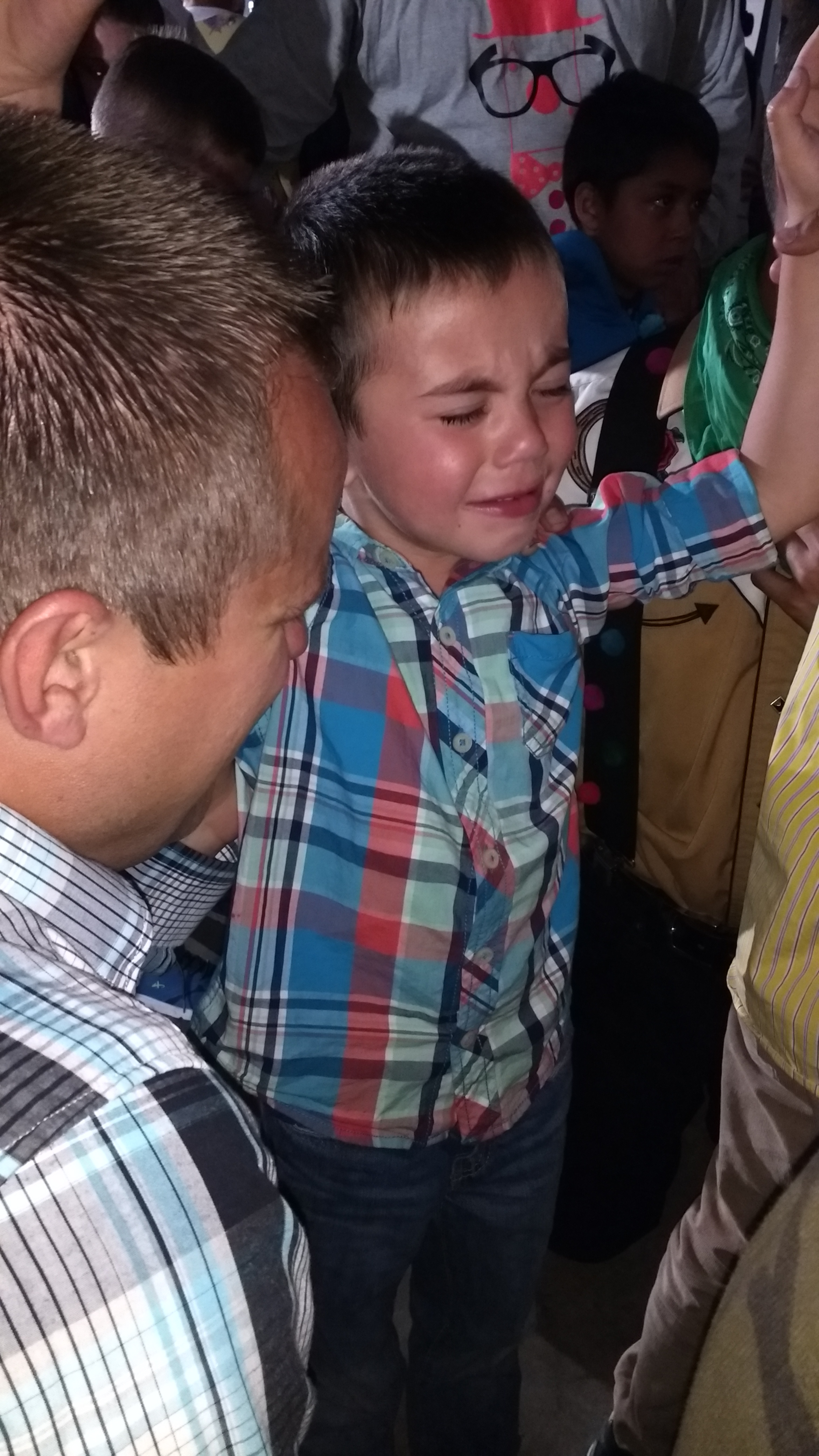 Bro. Matthew praying with Jared