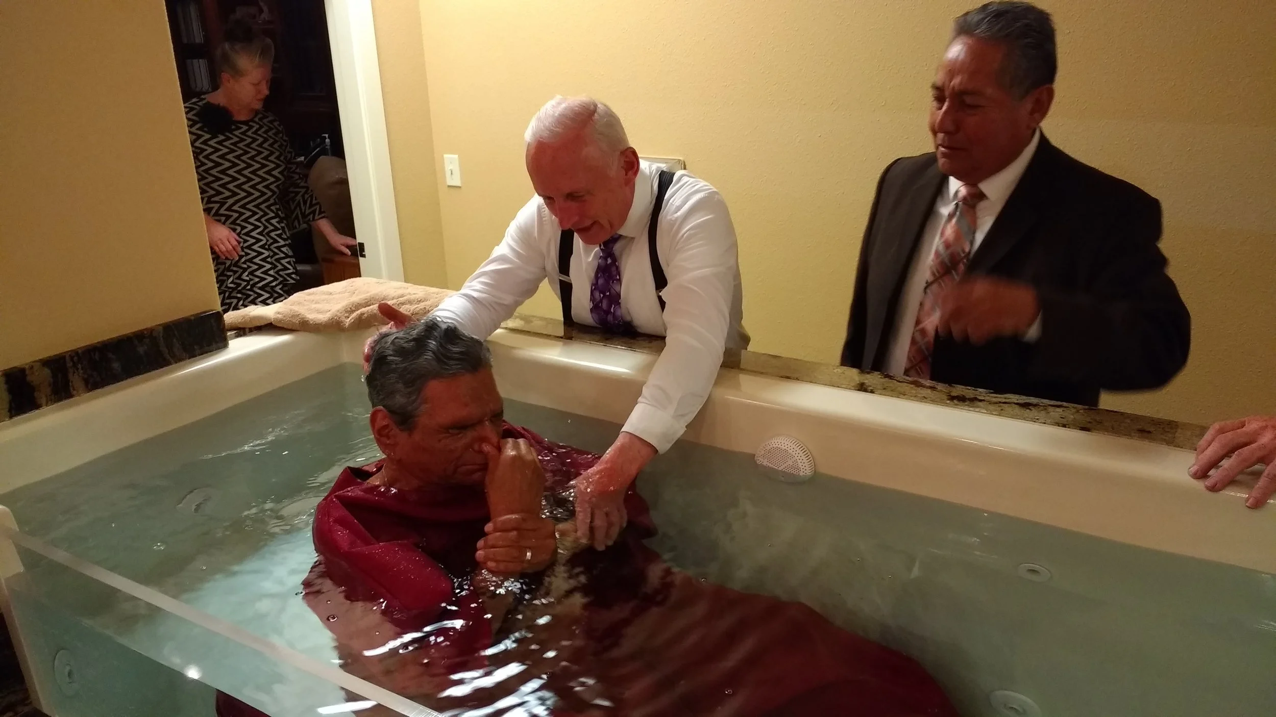 Andrew's sins washed away