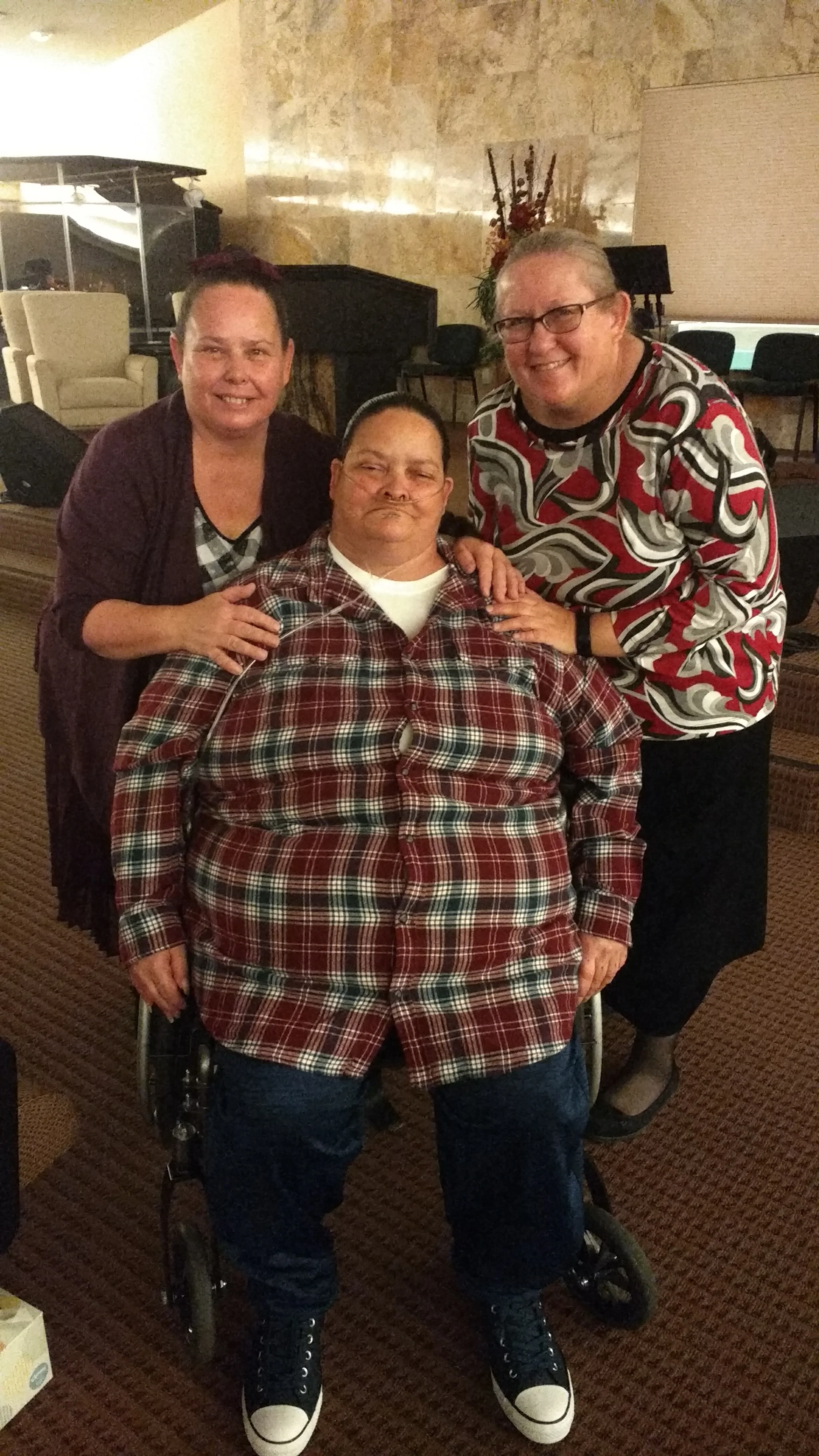 Sis. Julie Ann (Angie's sister), Angie Narveaz and Sis. Debbie Ann