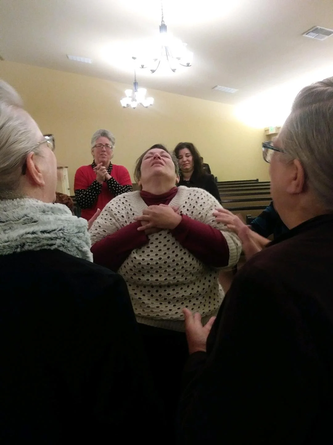 Kiana receiving the Holy Ghost