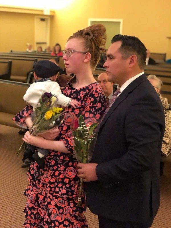 Raul and Sarah Davis and their son, Wayne