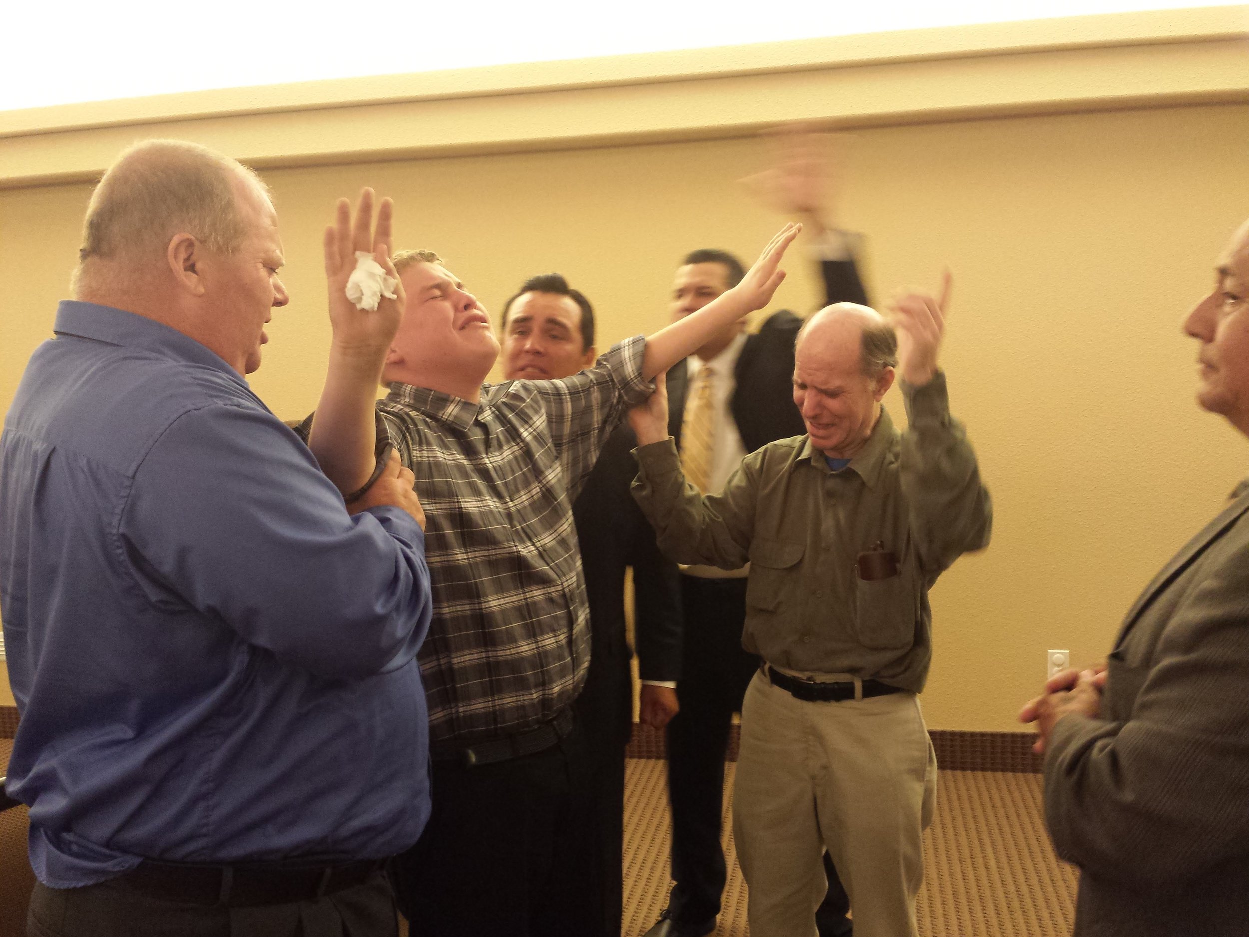 Mark Young seeking for the Holy Ghost