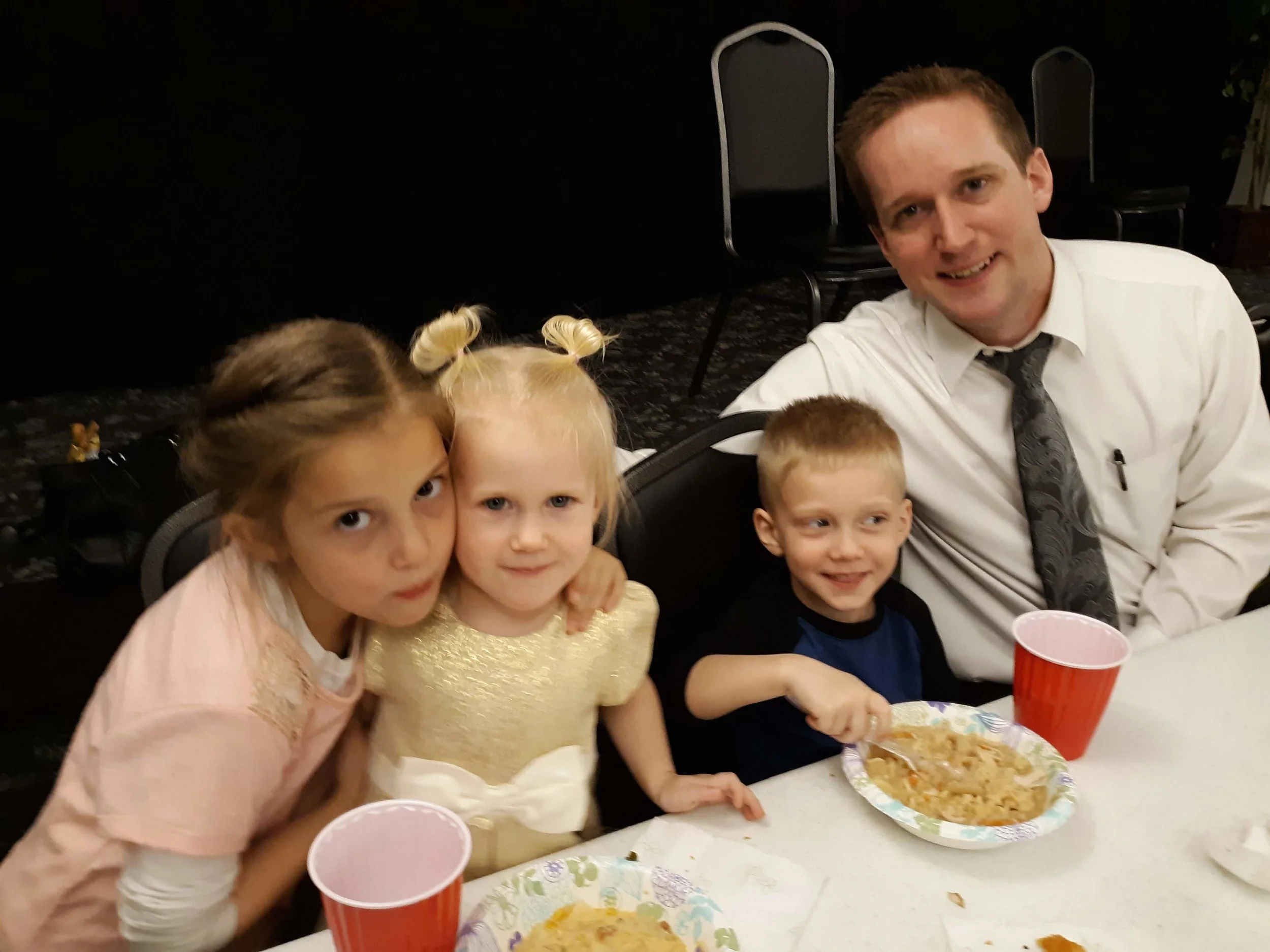 Megan, Olivia, Lucas and Bro. Jonathan